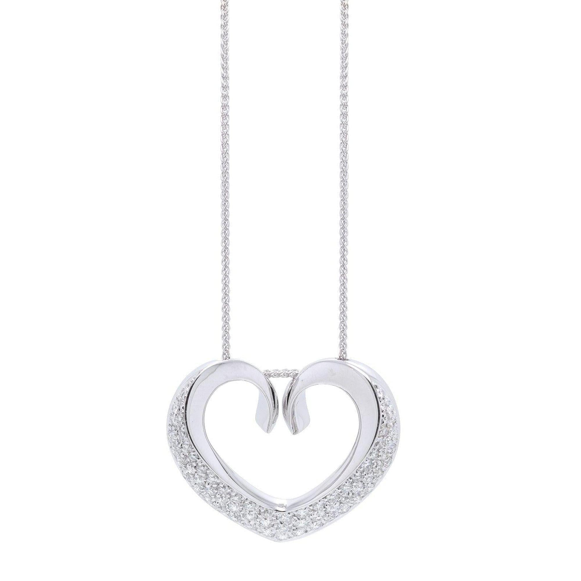 Chimento Diamond Heart Pendant Necklace w/ Box