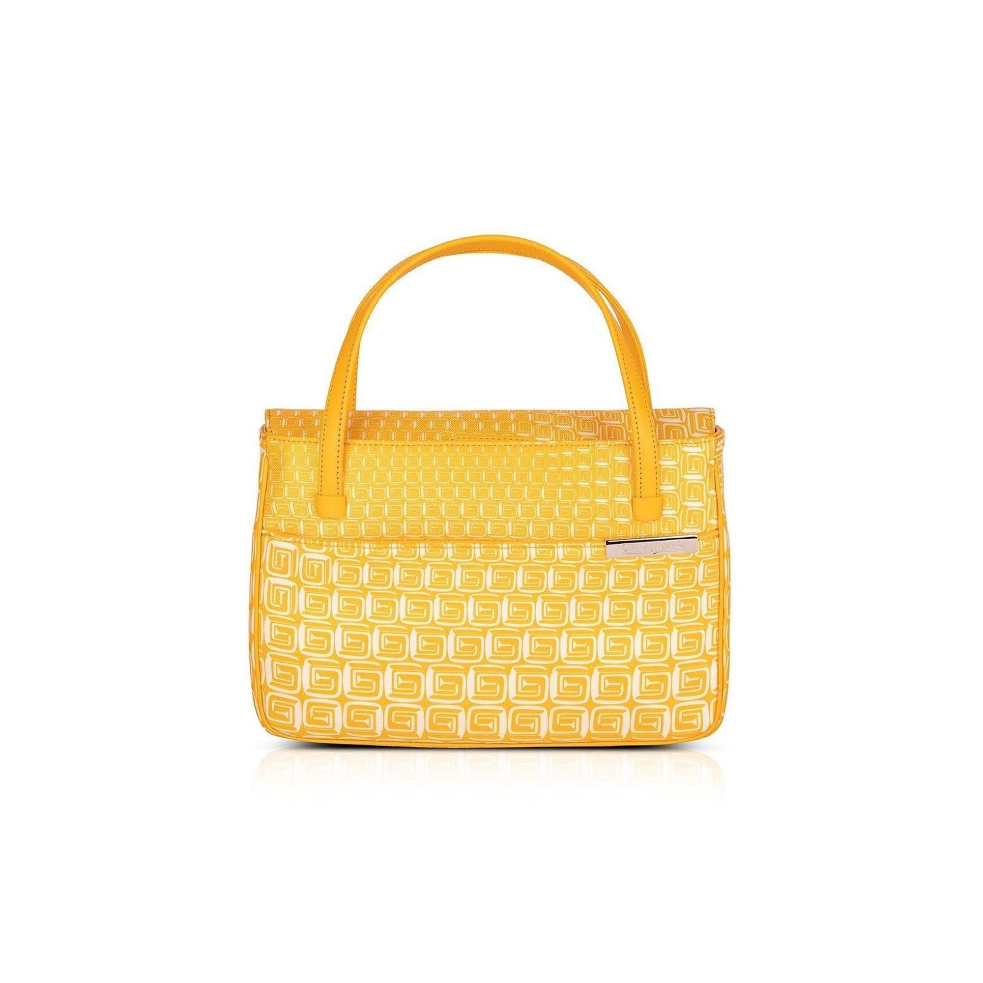 Chimento Vintage Yellow Satin Handle Bag w/ Box