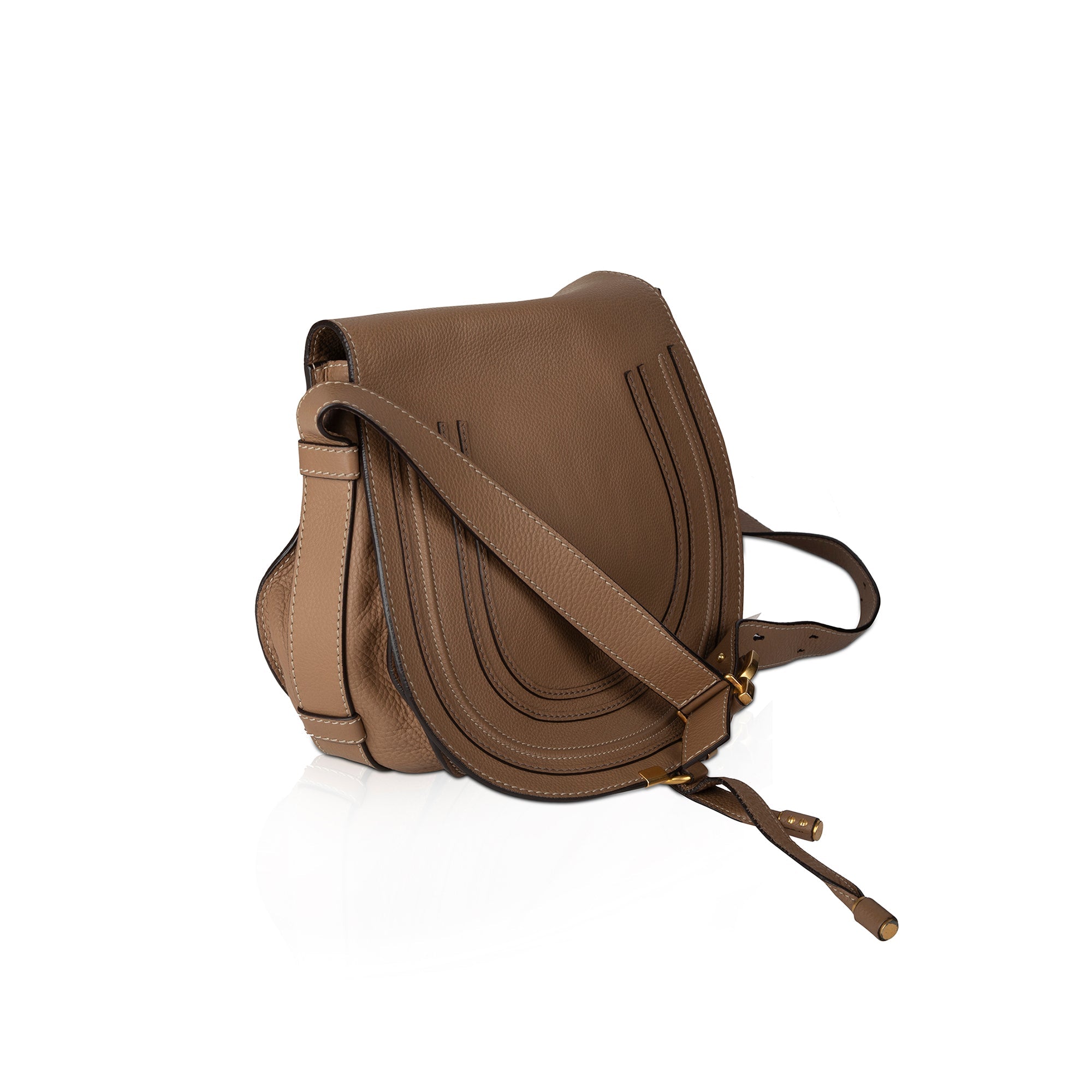 Chloe Medium Leather Marcie Crossbody Bag