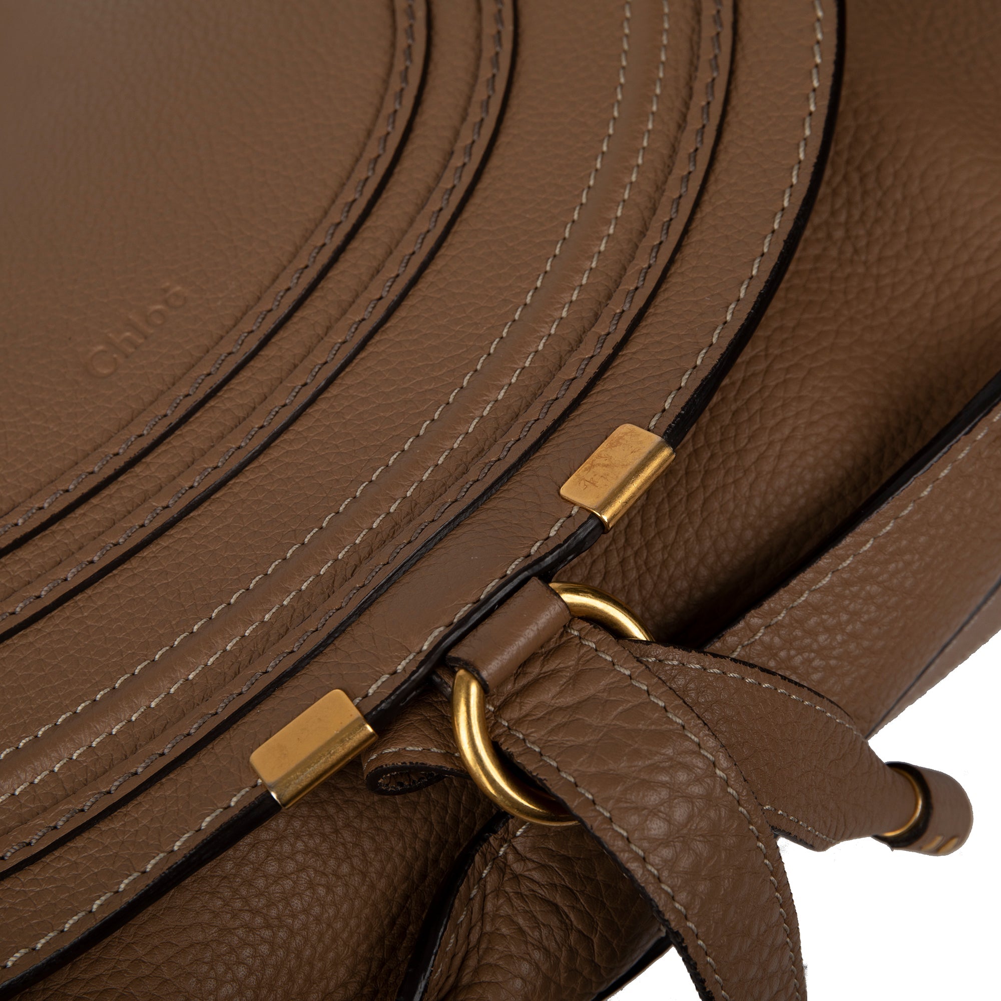 Chloe Medium Leather Marcie Crossbody Bag