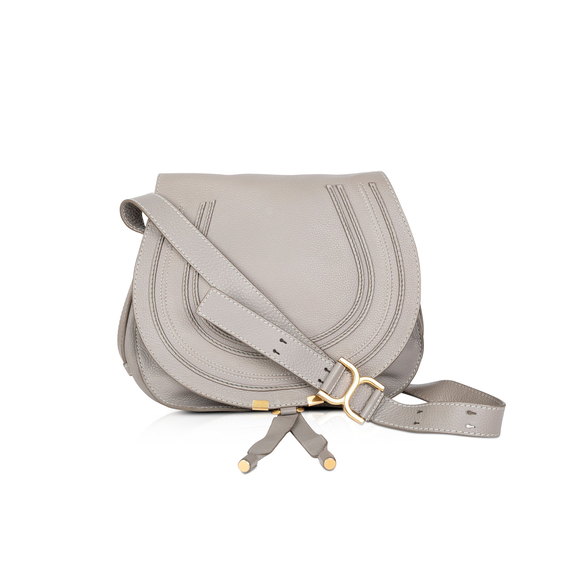 Chloe Medium Leather Marcie Crossbody Bag w/ Authenticity Card