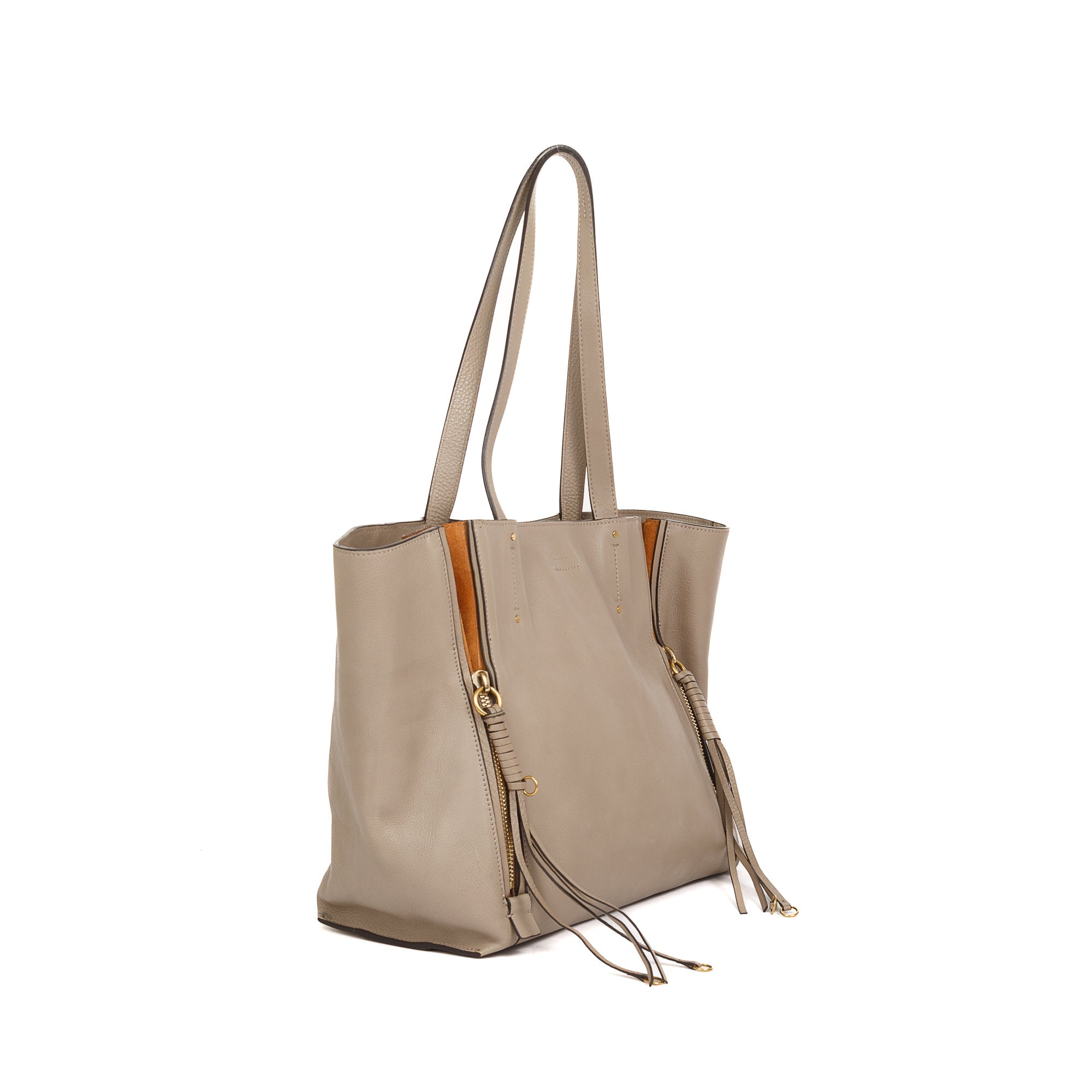 Chloe Medium Milo Leather Shopping Tote