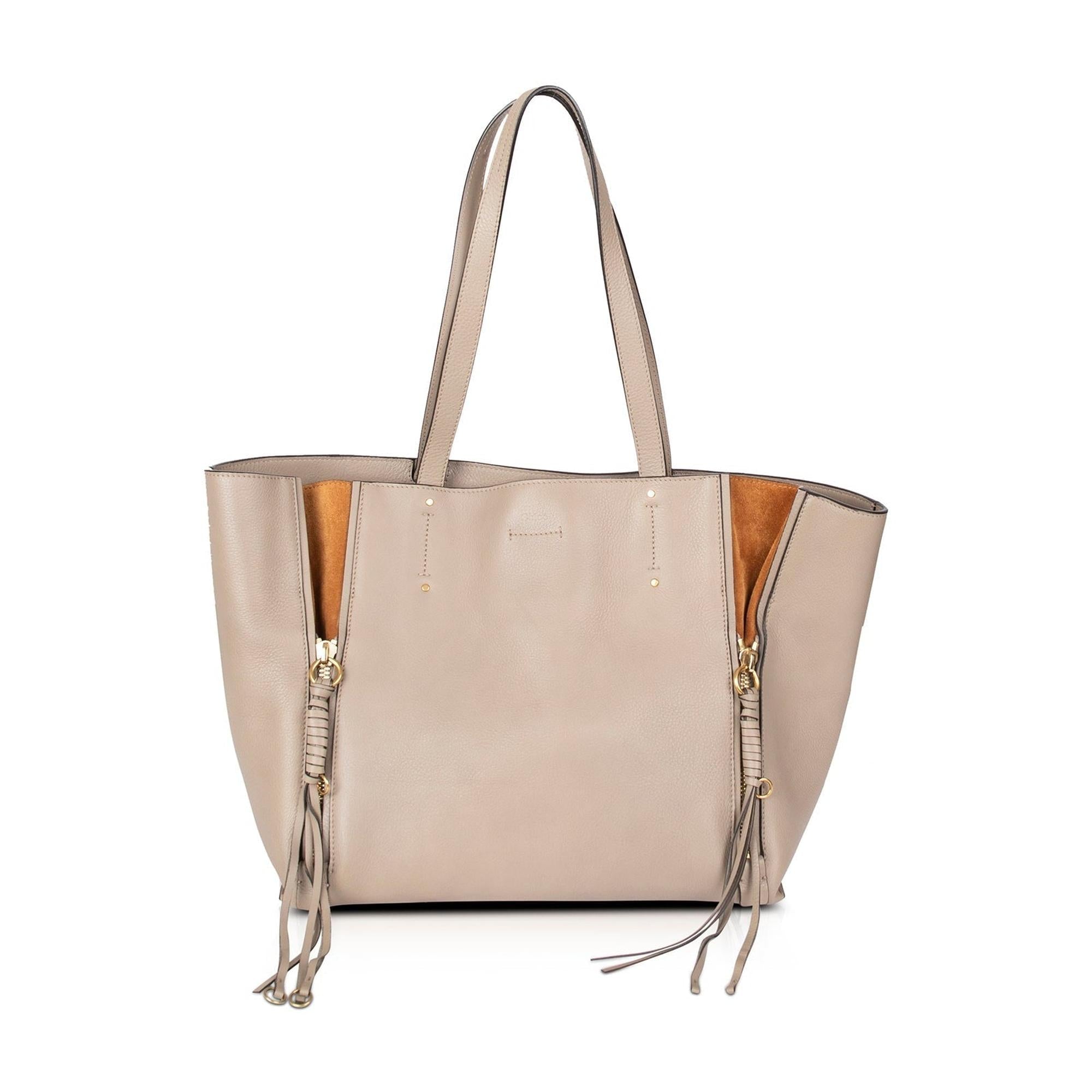 Chloe Medium Milo Leather Shopping Tote