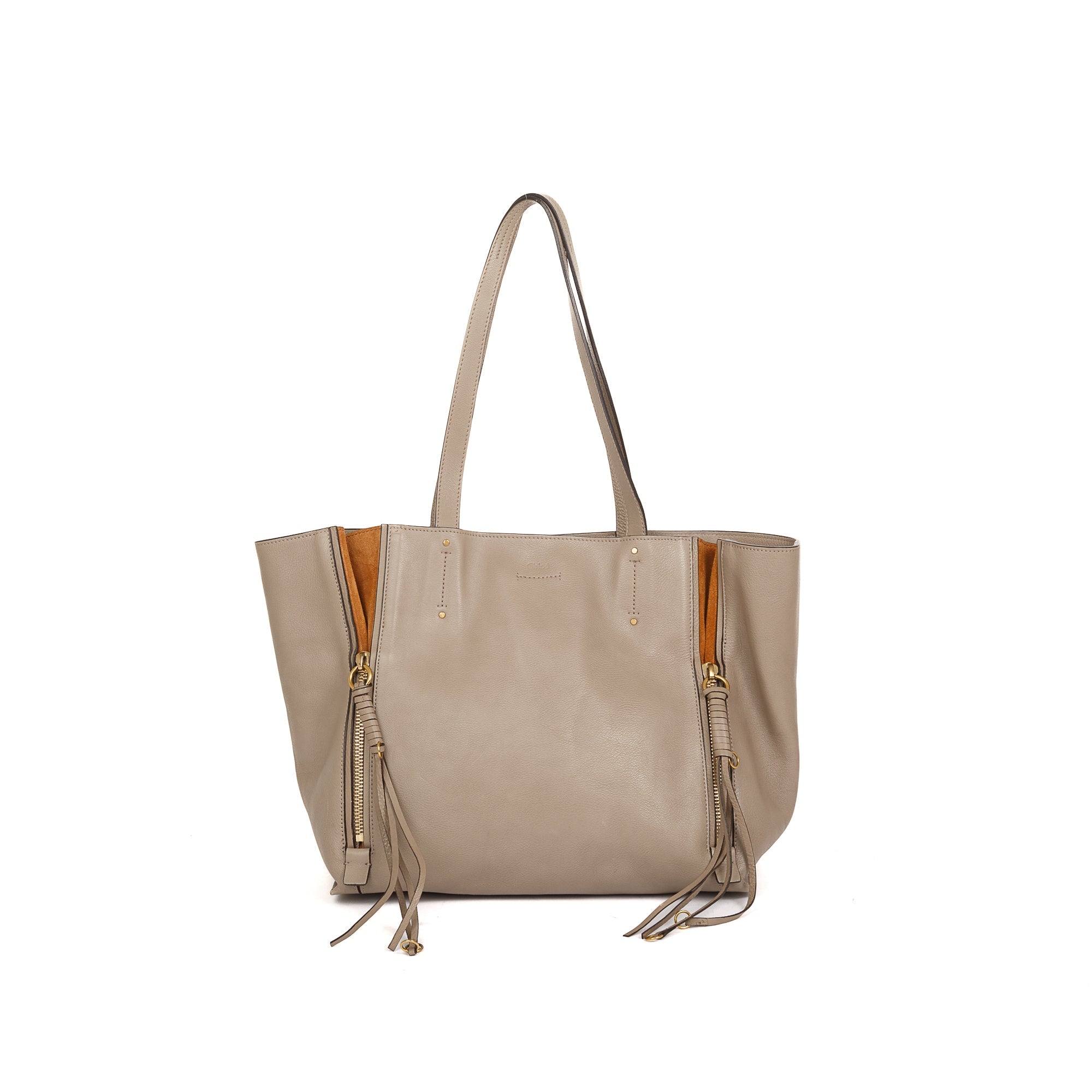 Chloe Medium Milo Leather Shopping Tote