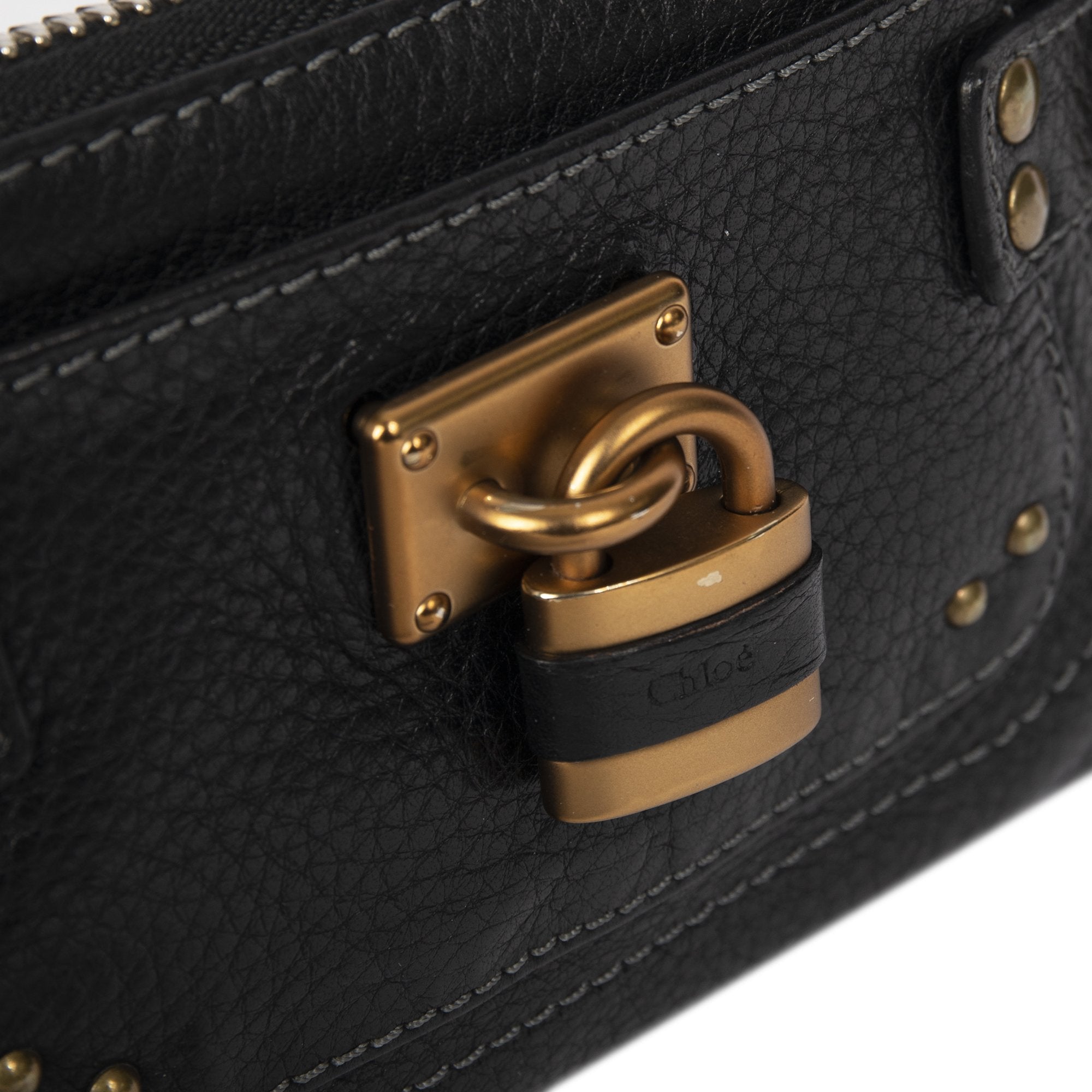 Chloe Paddington Lock Leather Pochette