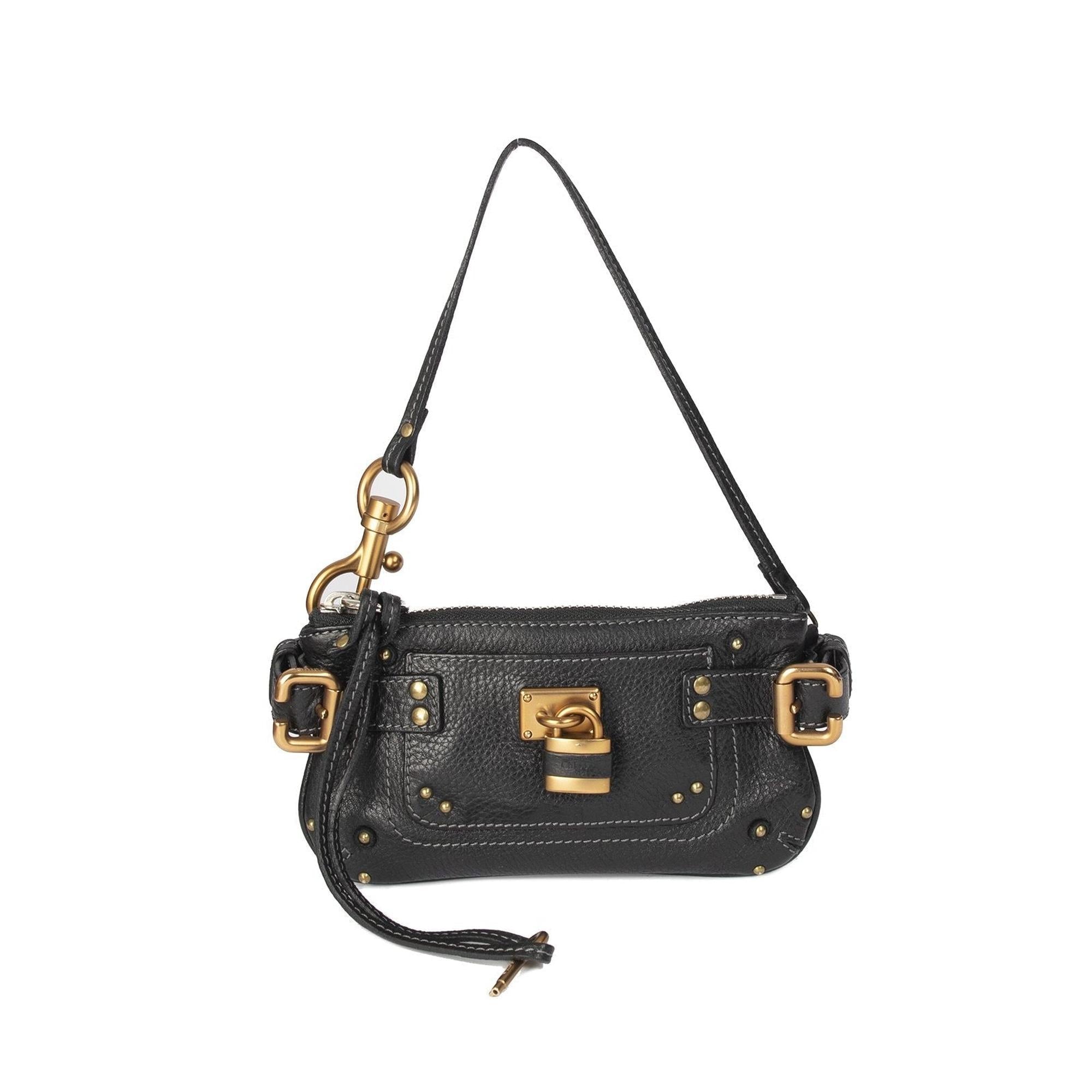 Chloe Paddington Lock Leather Pochette
