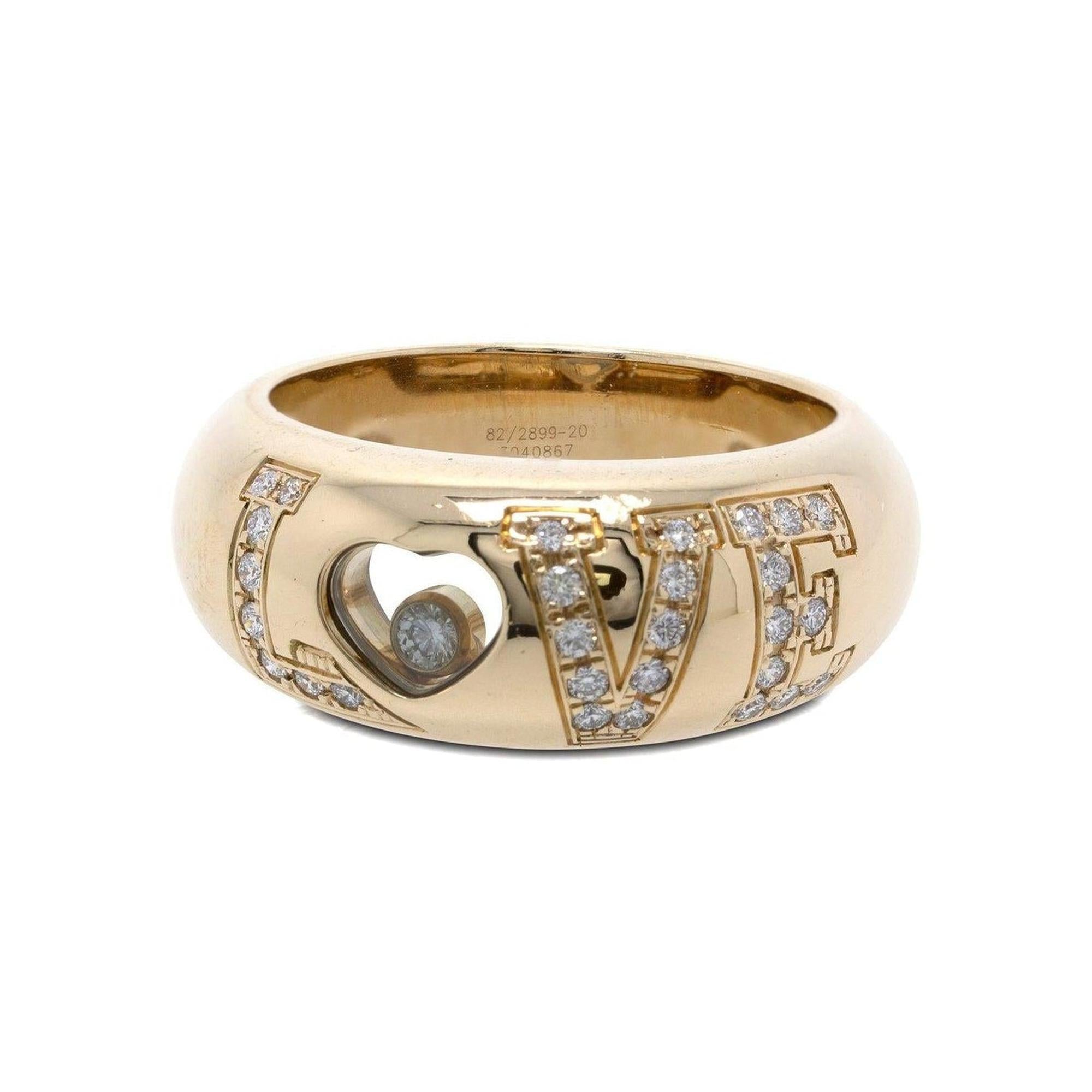 Chopard 18k Gold Diamond Love Ring