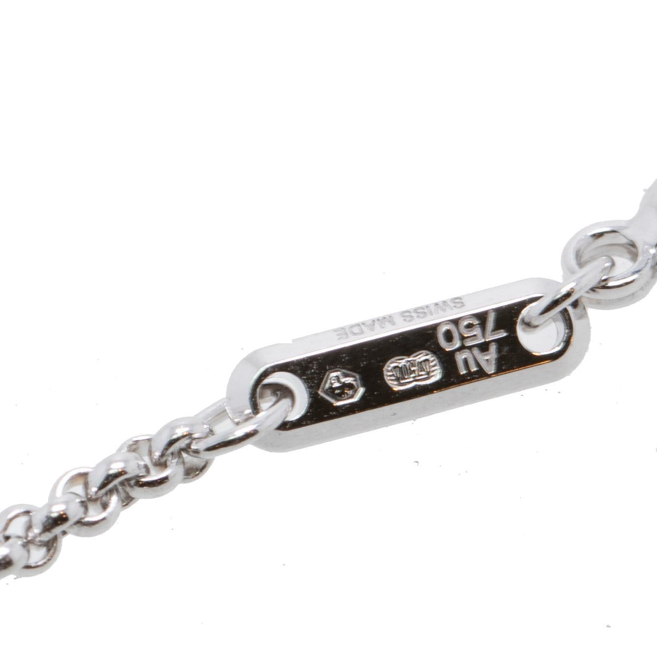 Chopard 18k White Gold Happy Diamonds Good Luck Charms Bracelet