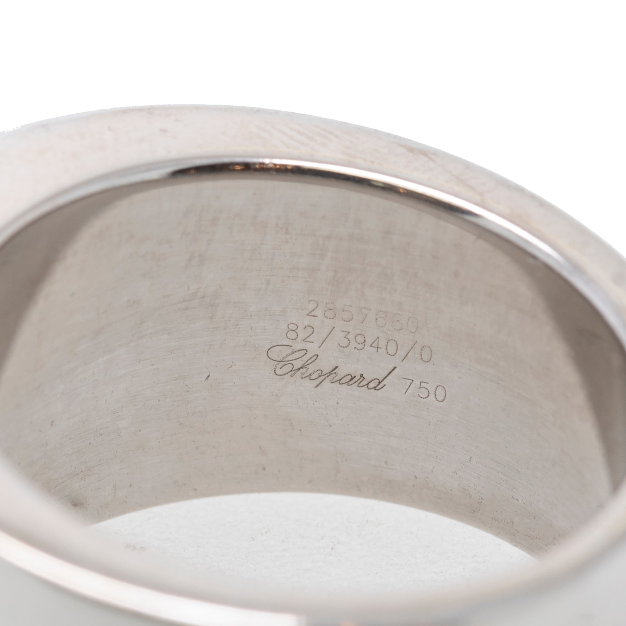 Chopard 18k White Gold Pave Diamond Heart Ring