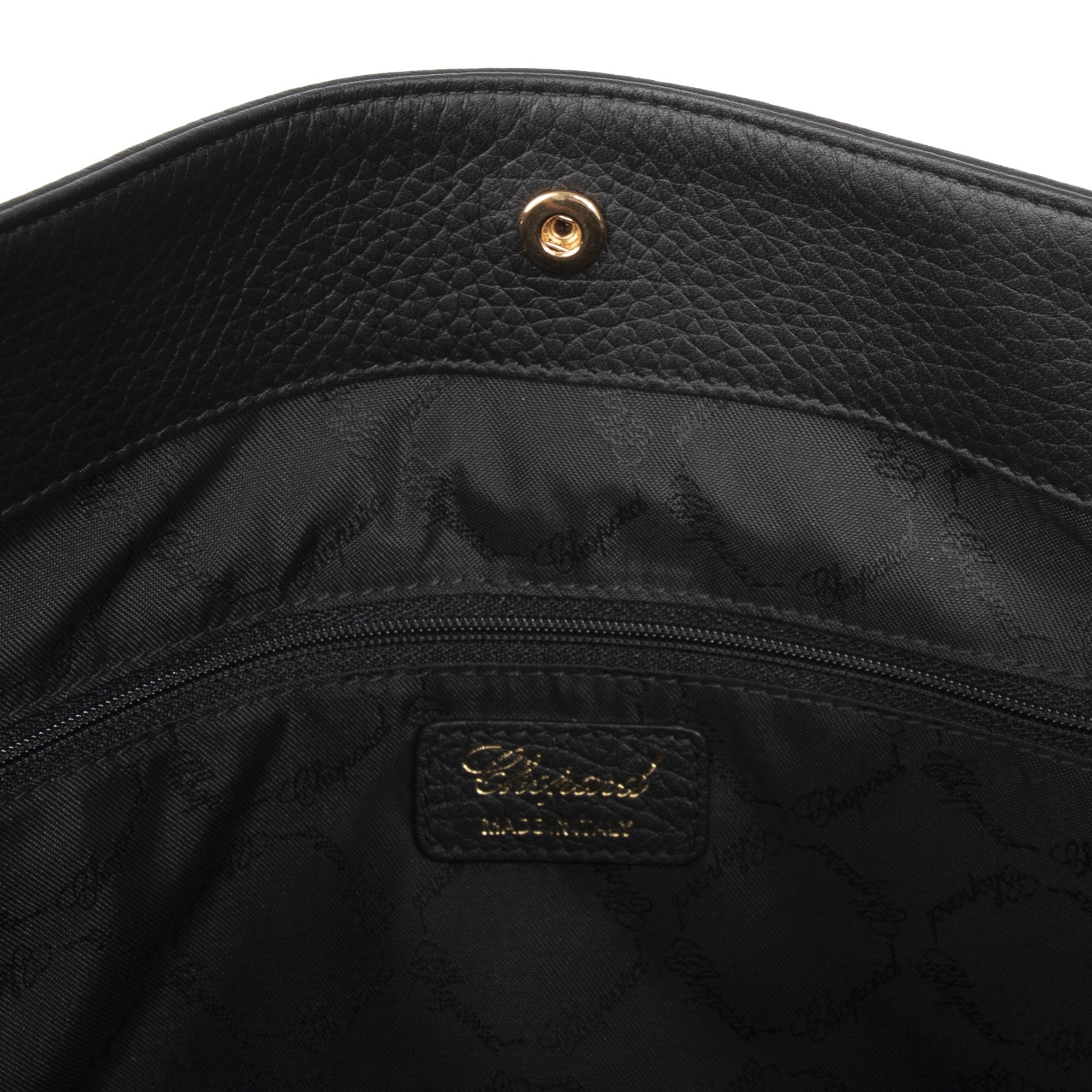 Chopard Black Shopper C Leather Tote w/ Authenticity Card