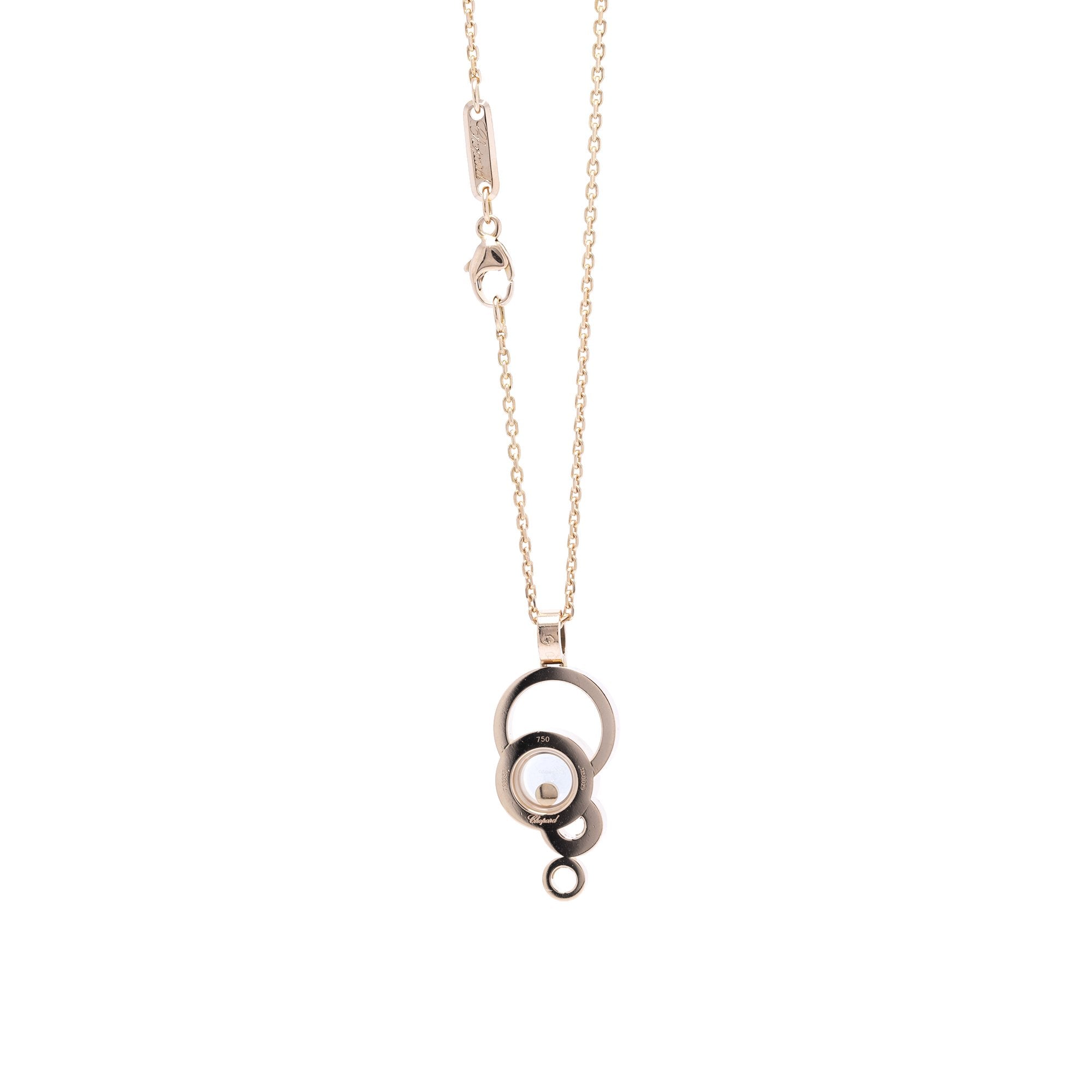 Chopard Happy Bubbles Diamond Pendant Necklace w/ Box