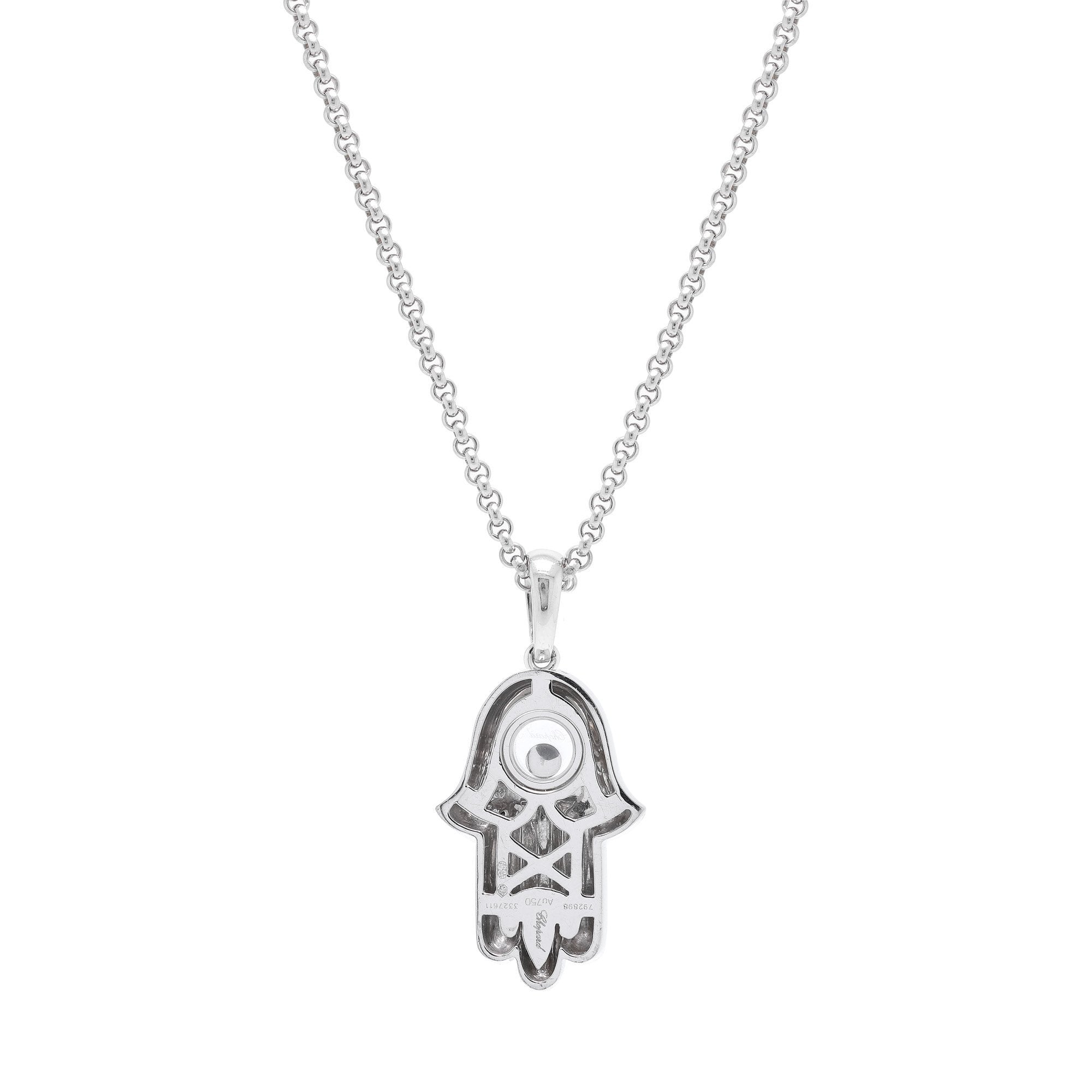 Chopard Happy Diamond Hand of Fatima Pendant Necklace