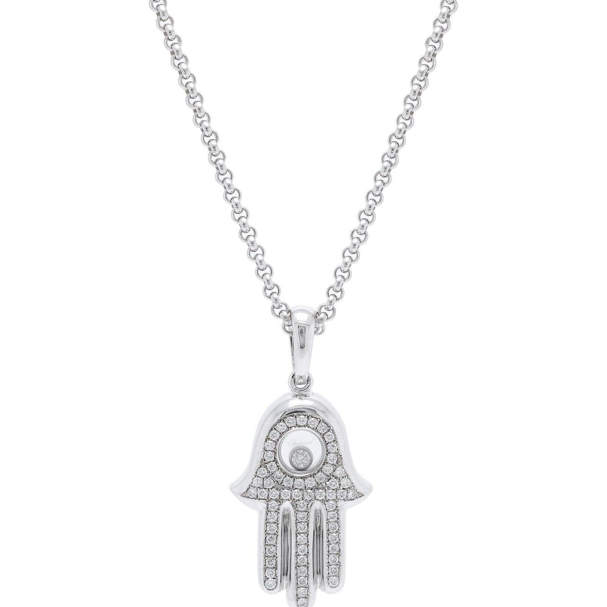 Chopard Happy Diamond Hand of Fatima Pendant Necklace