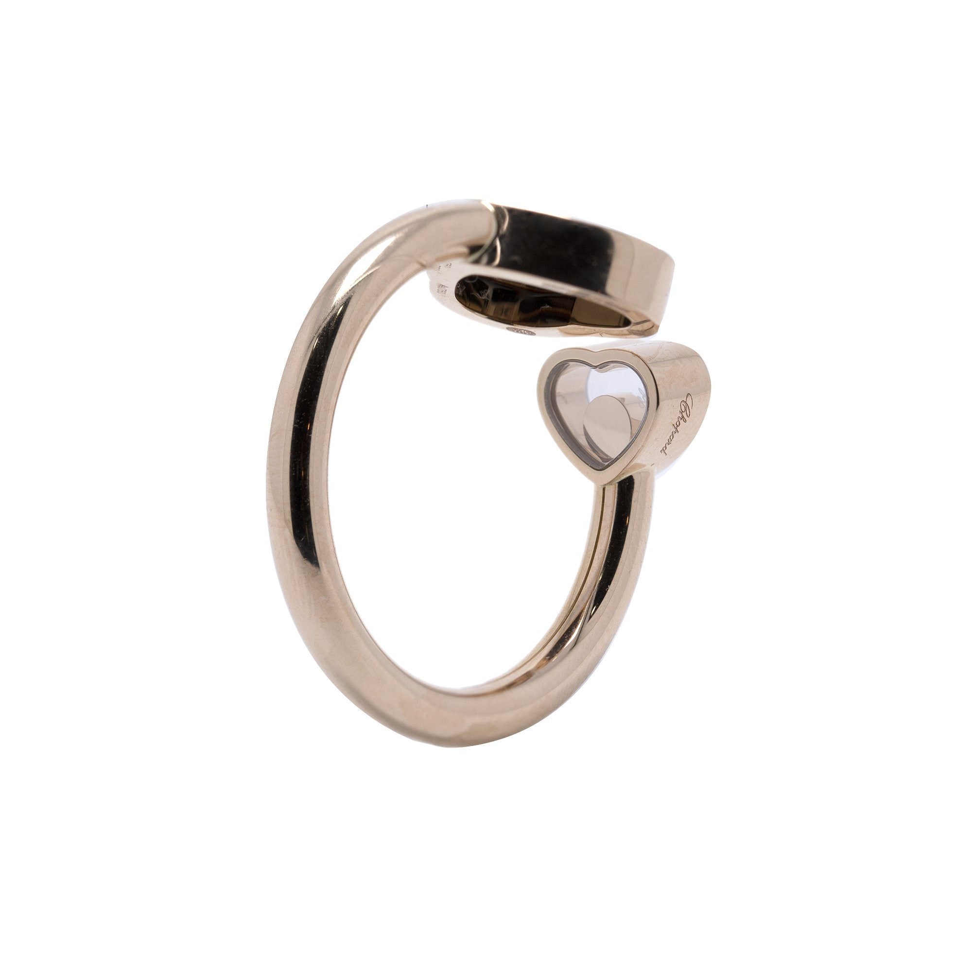 Chopard Happy Hearts Ring with Diamond & Onyx