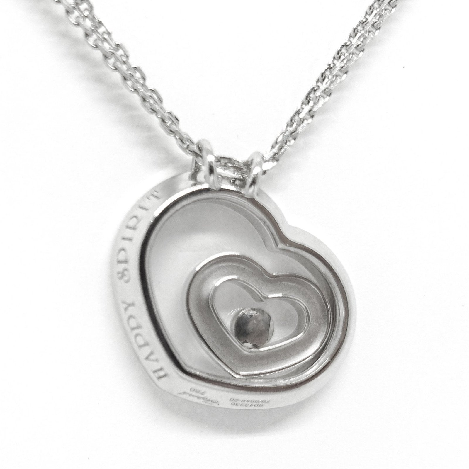 Chopard Happy Spirit Floating Diamond Heart Pendant Necklace