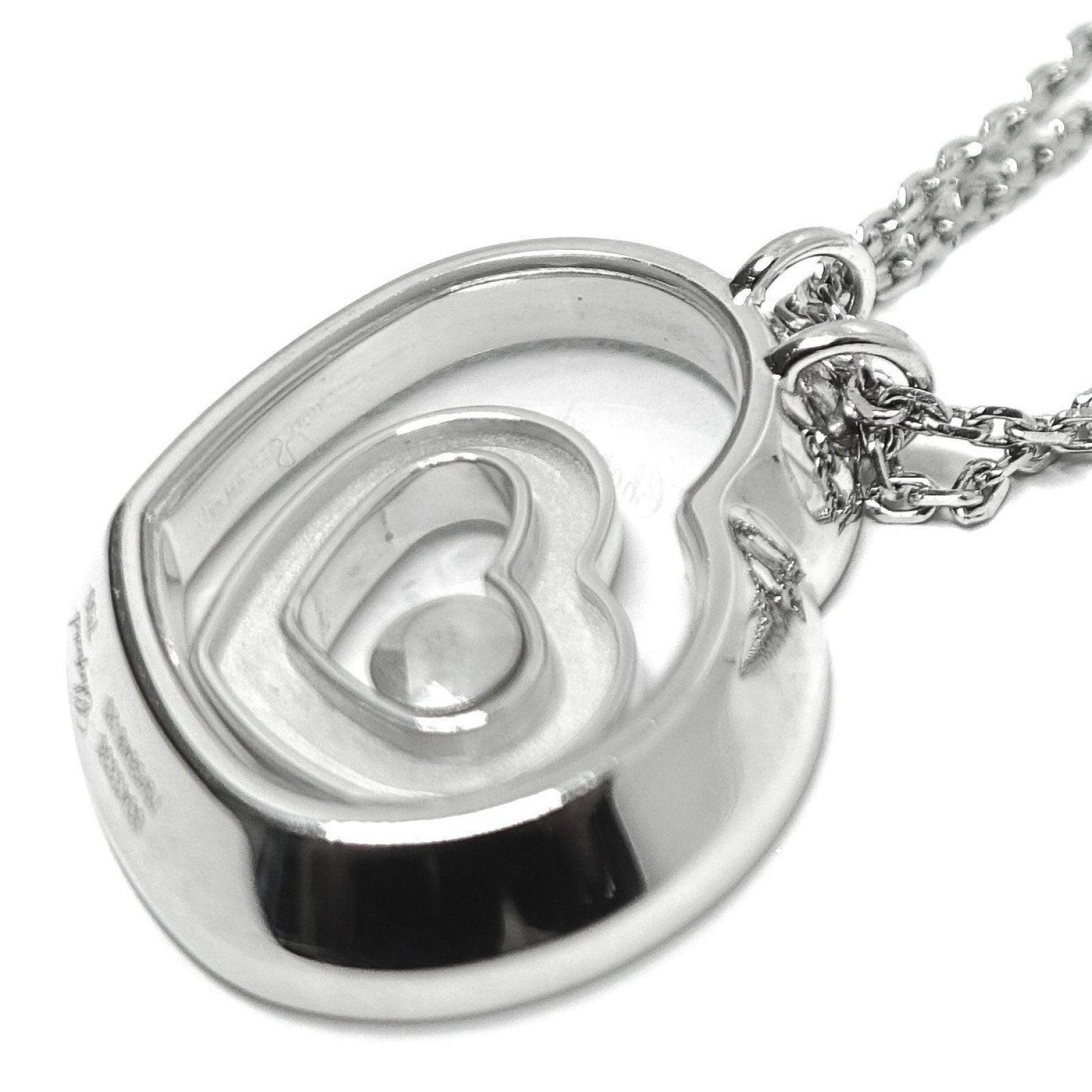 Chopard Happy Spirit Floating Diamond Heart Pendant Necklace