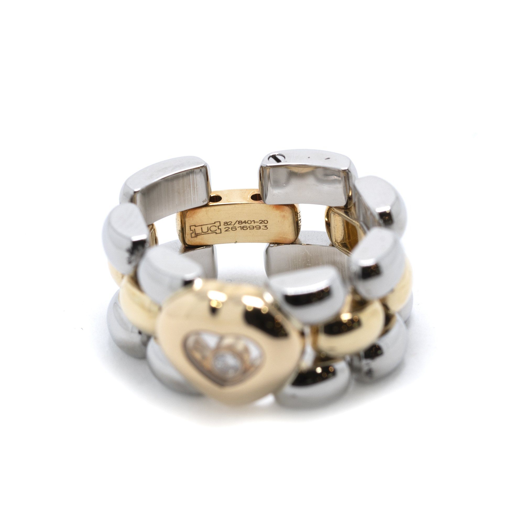 Chopard Two-Tone Happy Diamonds Heart Ring