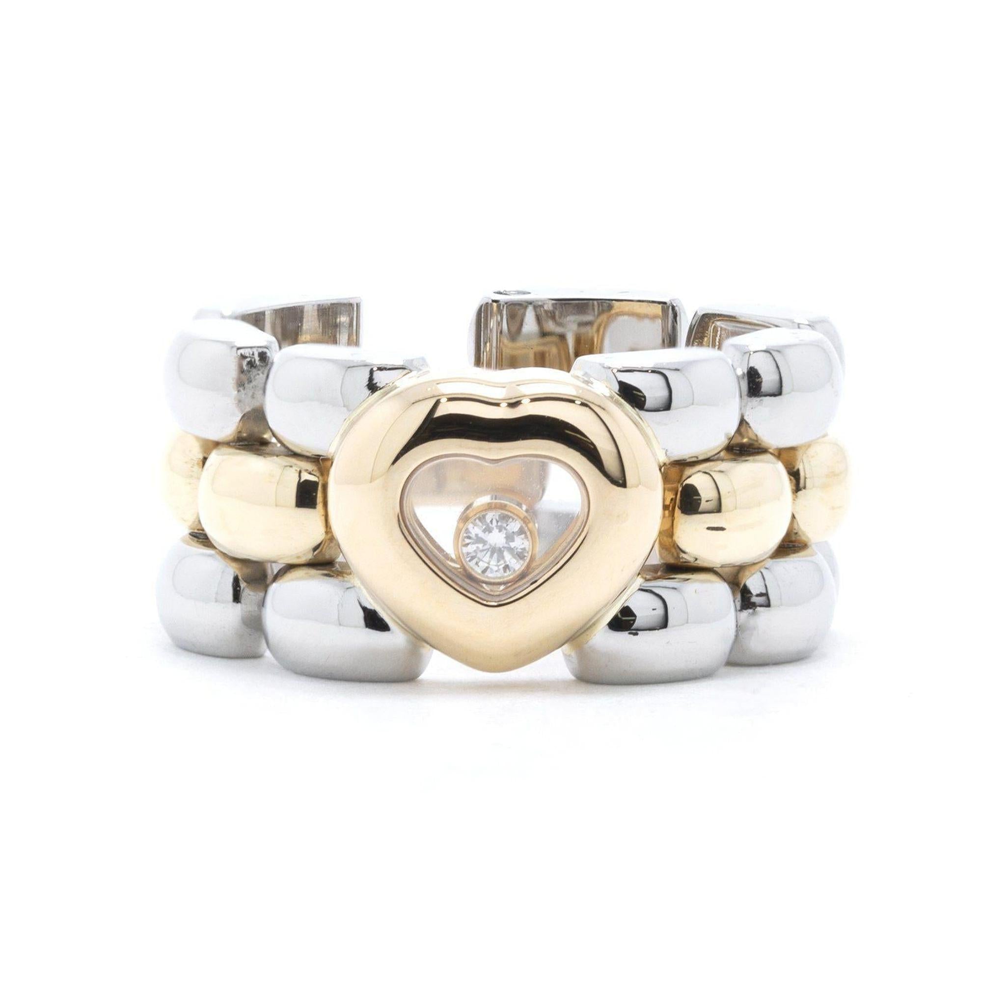 Chopard Two-Tone Happy Diamonds Heart Ring