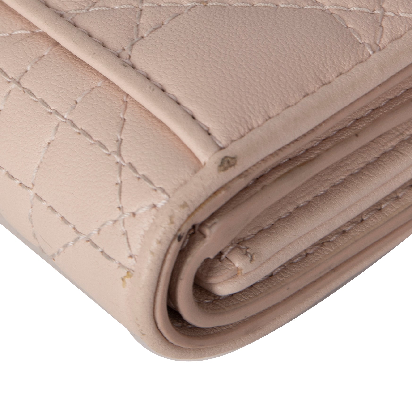 Christian Dior 2020 Cannage Lambskin Lady Dior Lotus Wallet