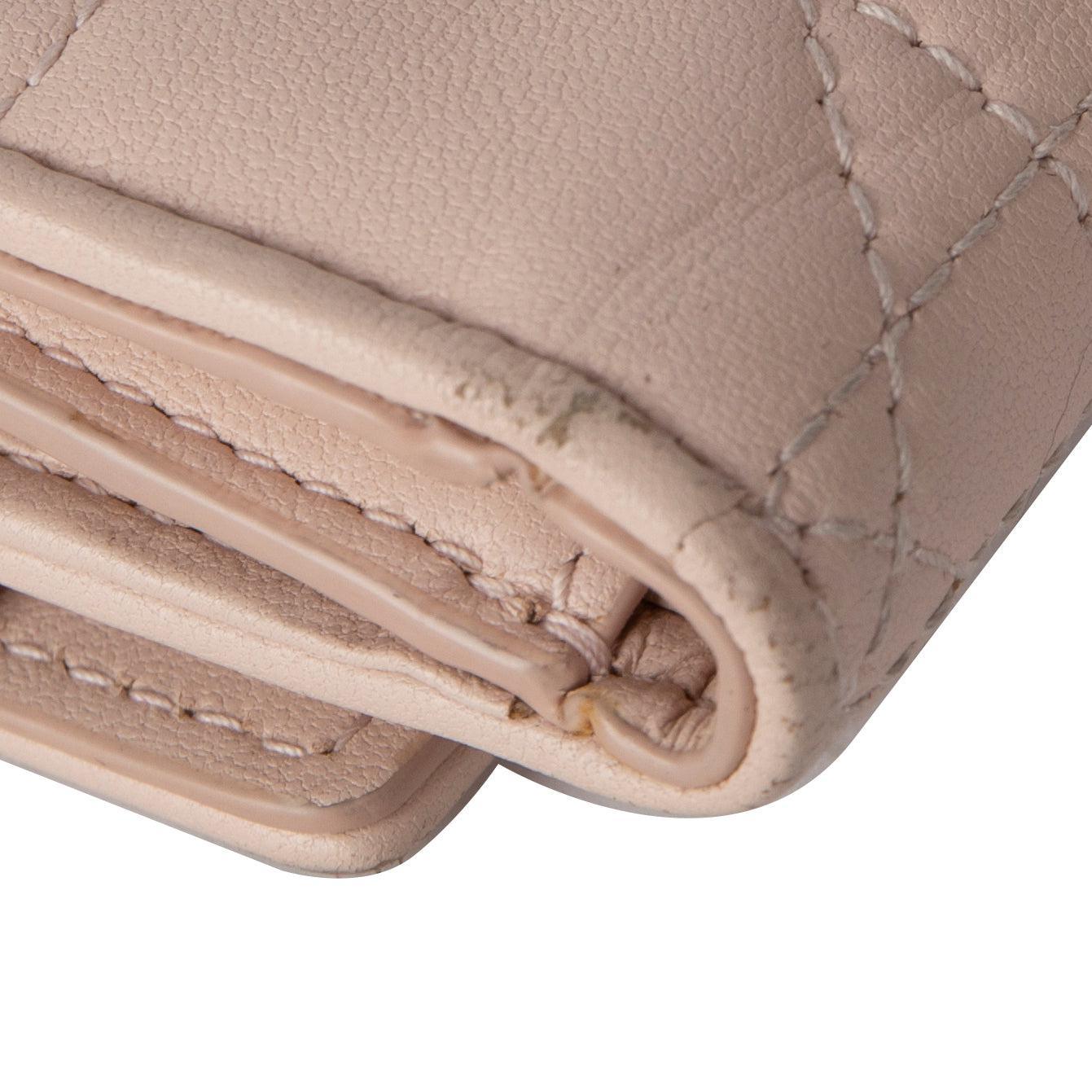 Christian Dior 2020 Cannage Lambskin Lady Dior Lotus Wallet