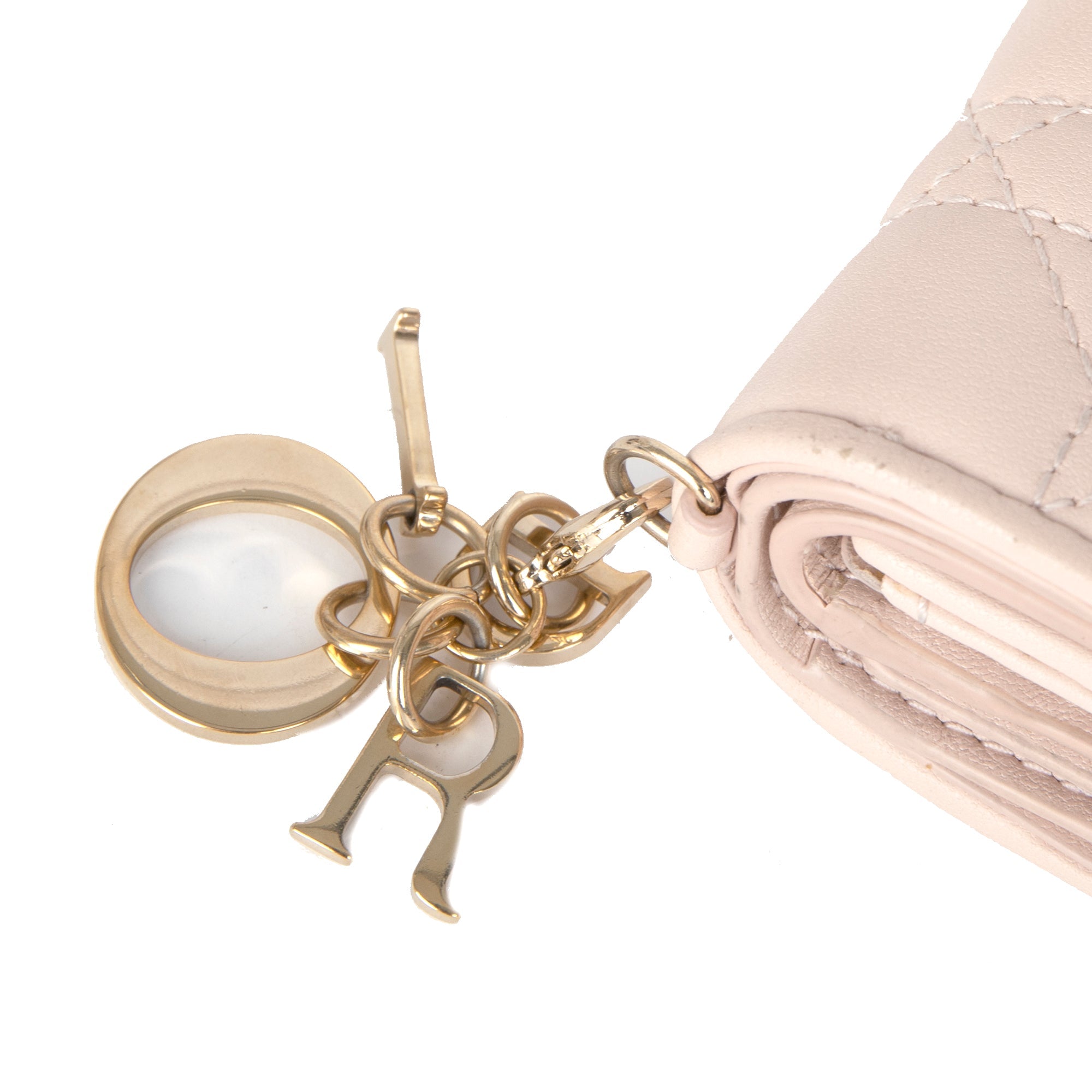 Christian Dior 2020 Cannage Lambskin Lady Dior Lotus Wallet