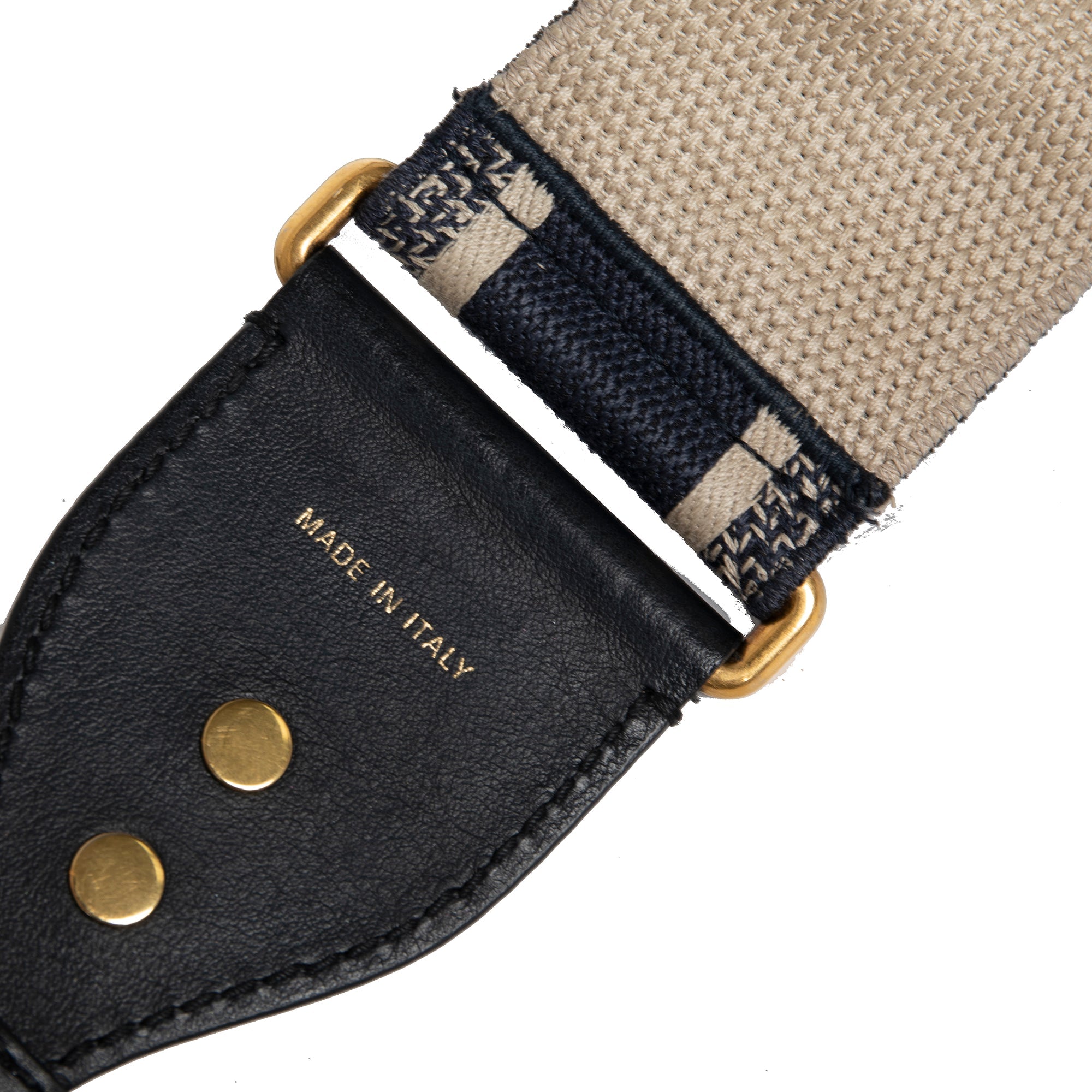 Christian Dior 2020 Embroidery Oblique Saddle Bag w/ Shoulder Strap