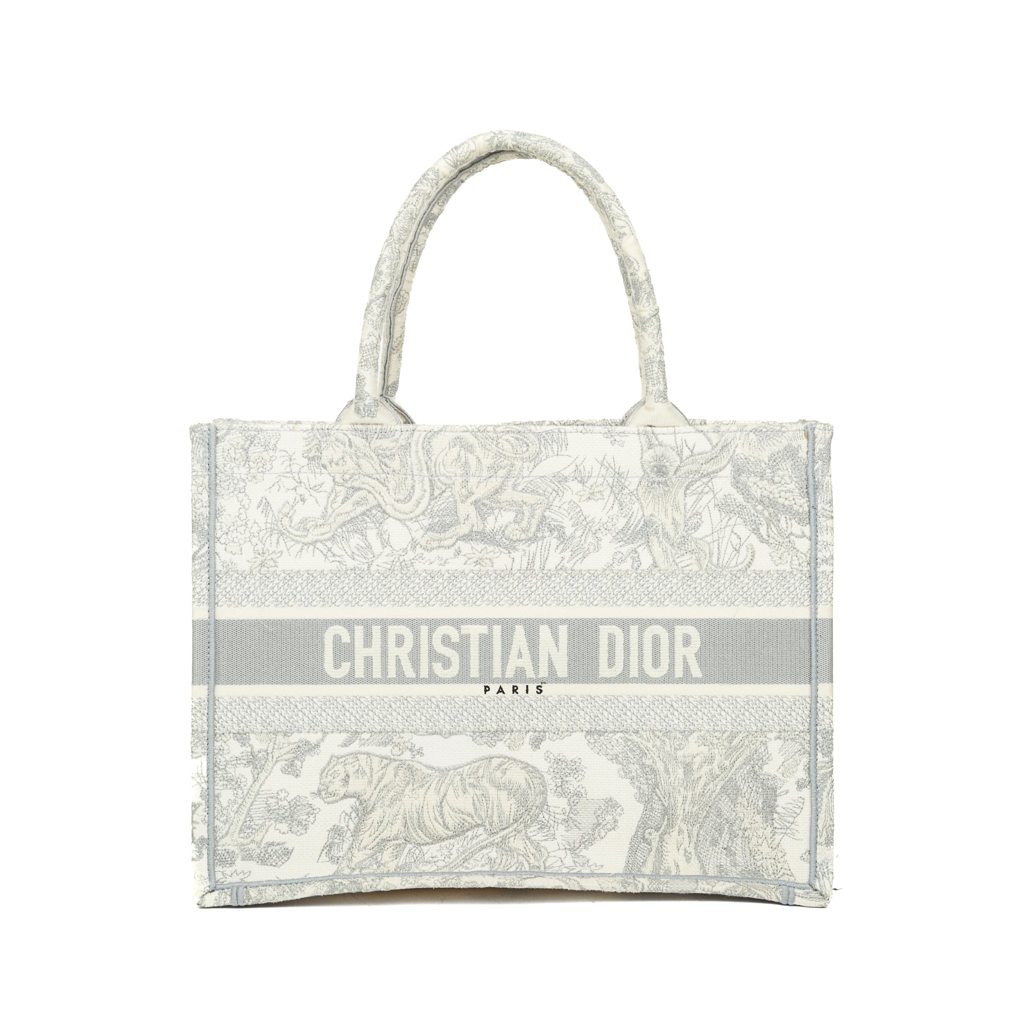 Christian Dior 2020 Medium Toile de Jouy Reverse Book Tote