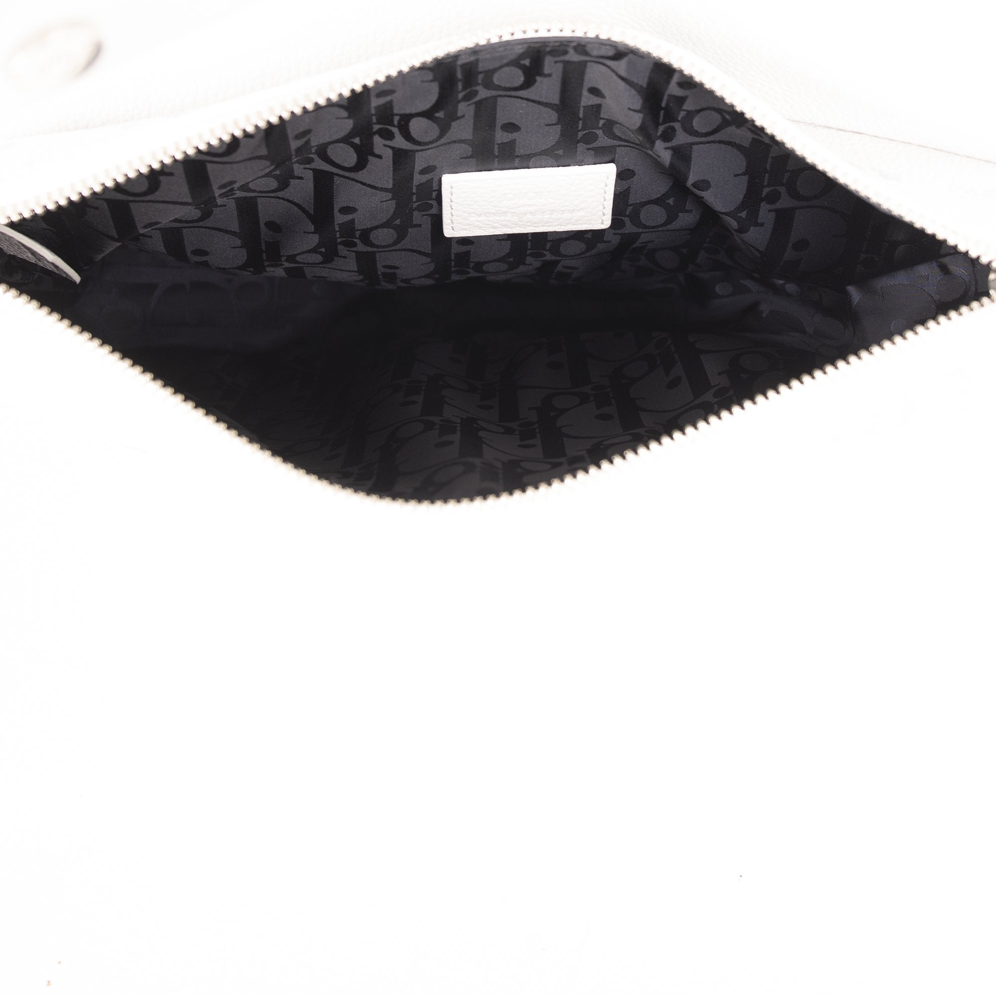 Christian Dior 2020 Newspaper Print Saddle Bag w/ Receipt