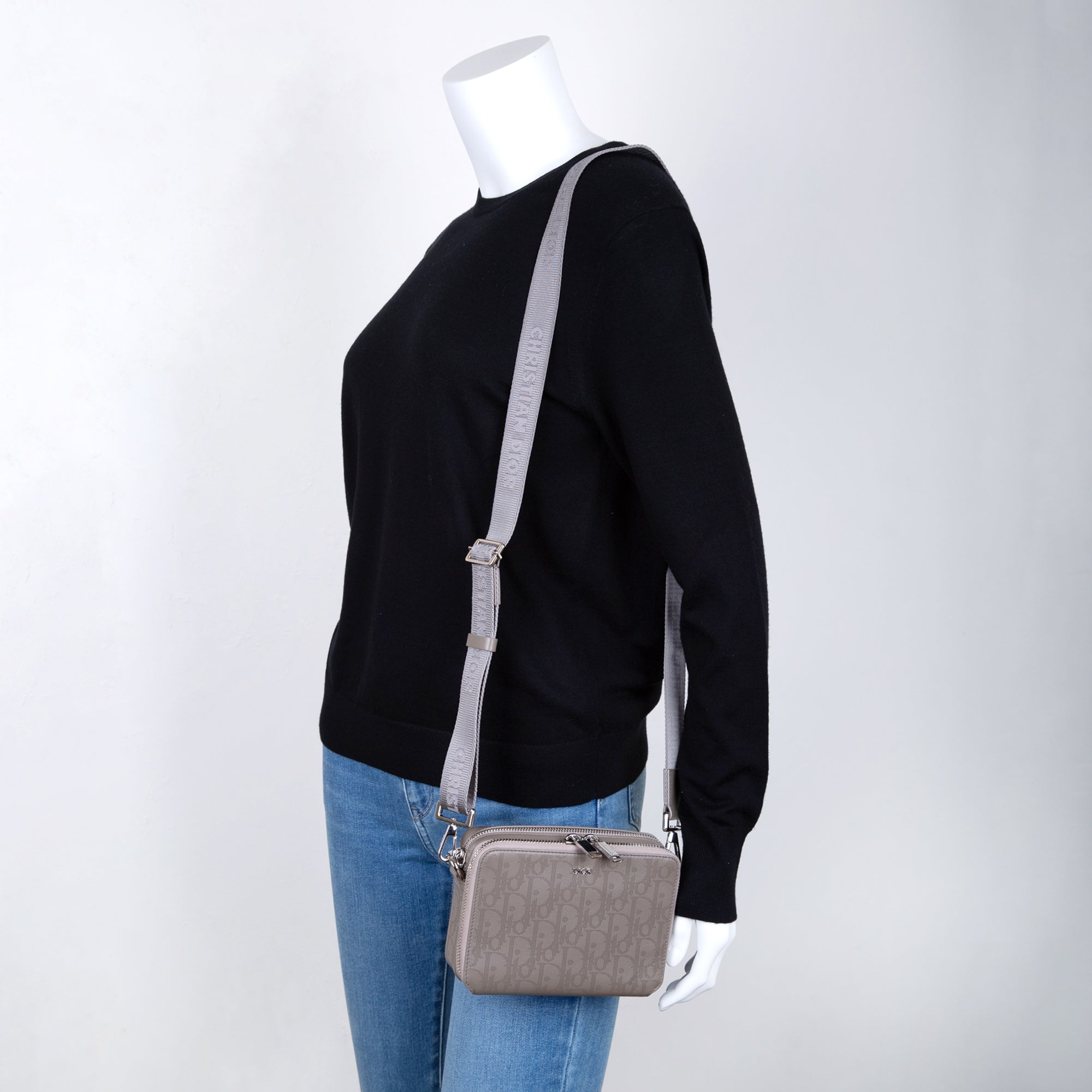 Christian Dior 2020 Oblique Galaxy Leather Messenger Pouch w/ Strap & Box