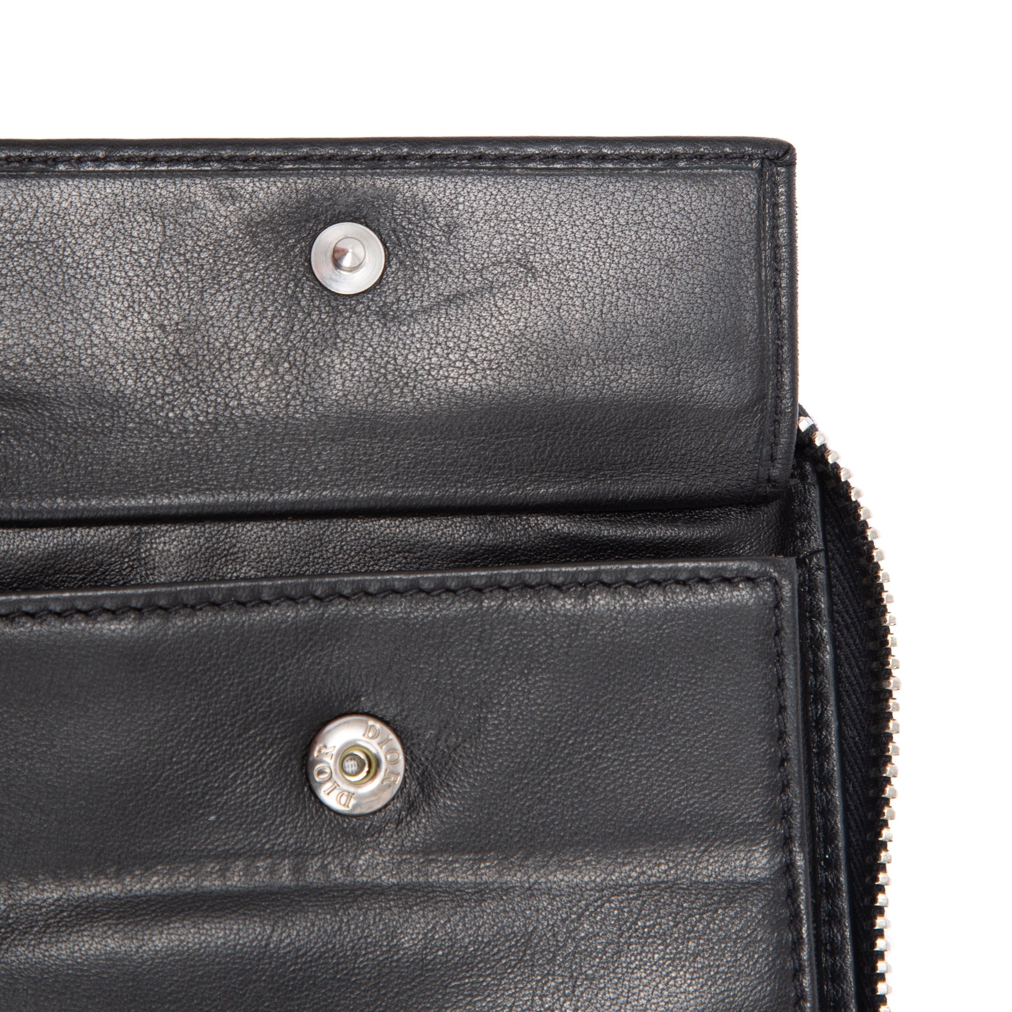 Christian Dior 2020 Oblique Galaxy Leather Zipped Wallet