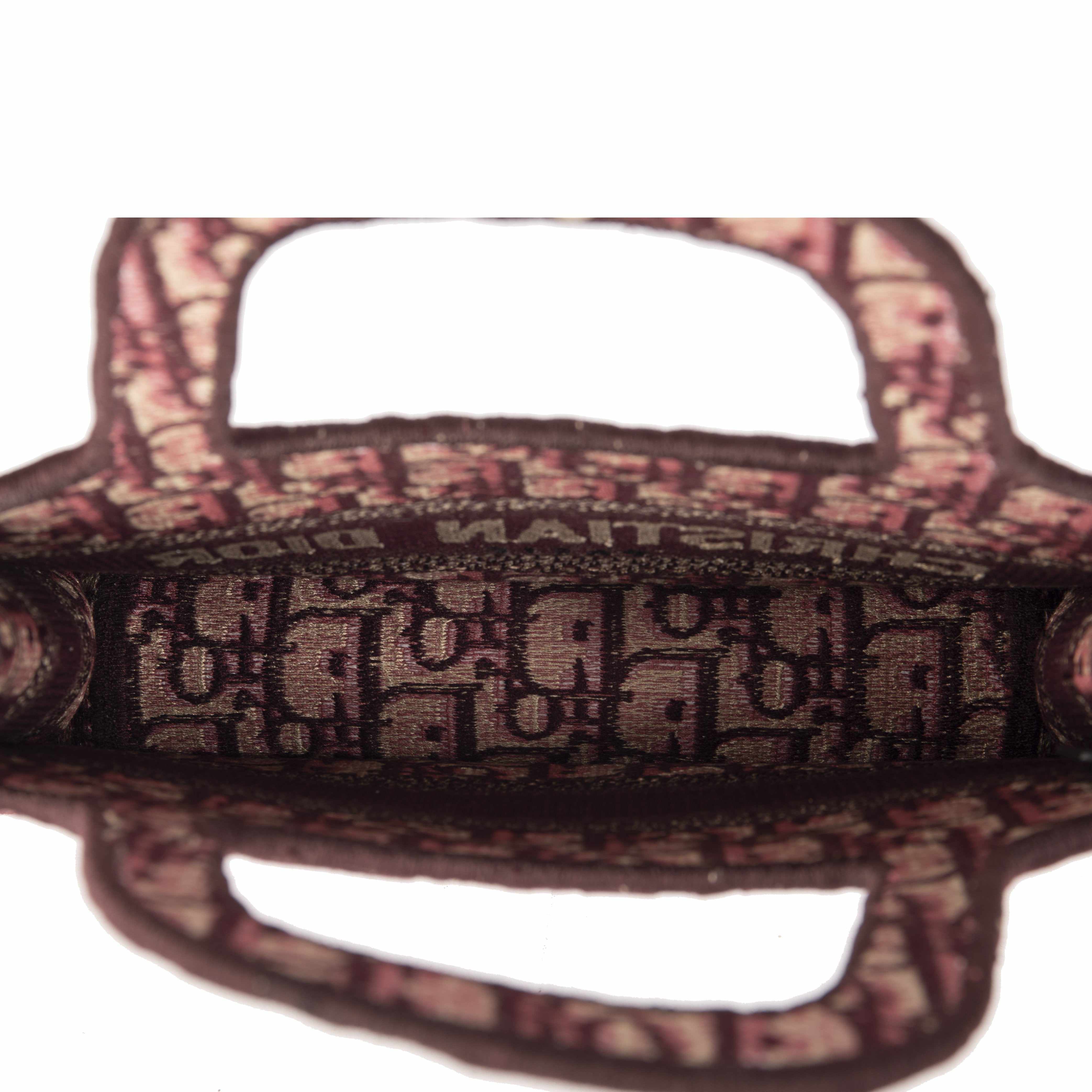 Christian Dior 2020 Oblique Mini Book Tote w/ Box & Receipt