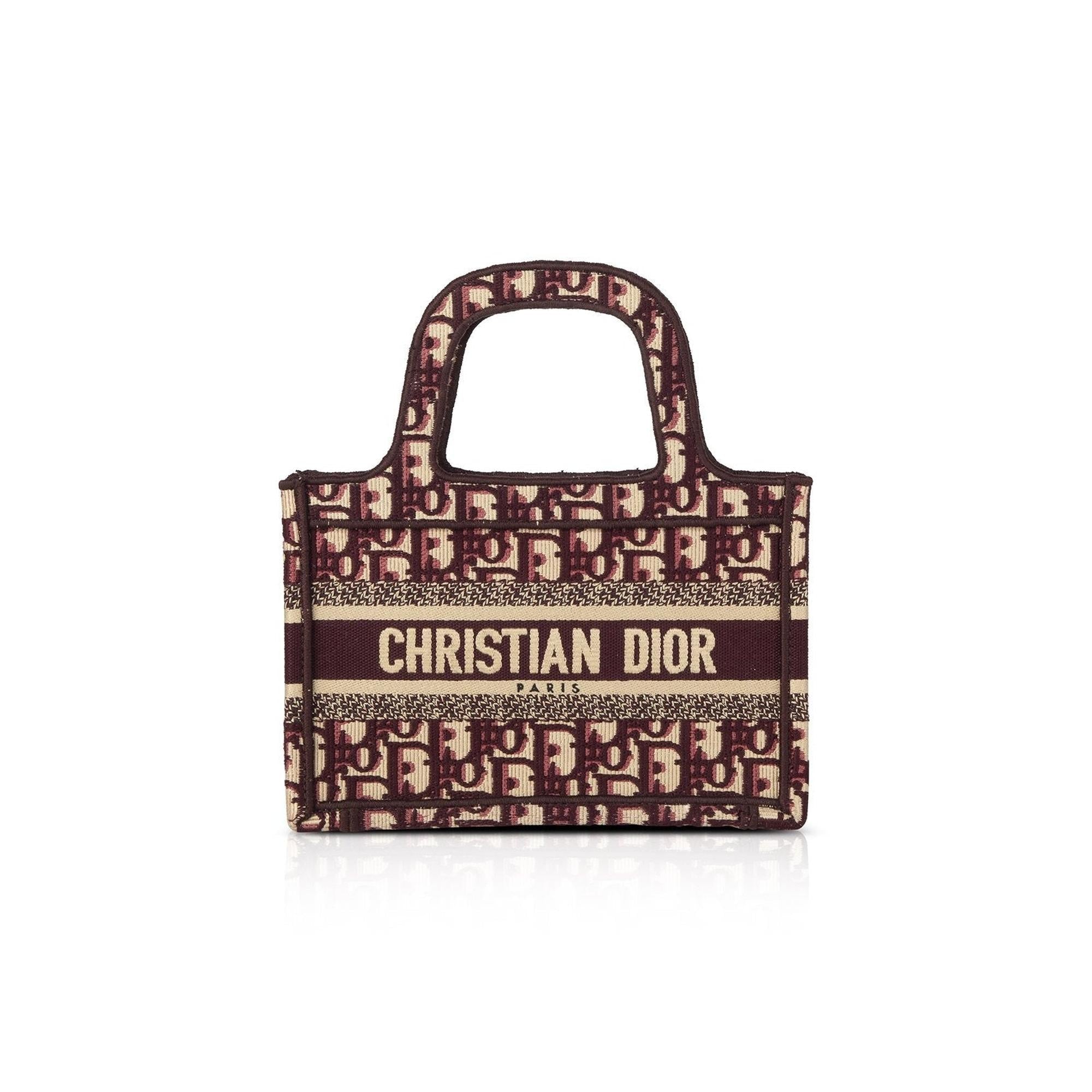 Christian Dior 2020 Oblique Mini Book Tote w/ Box & Receipt