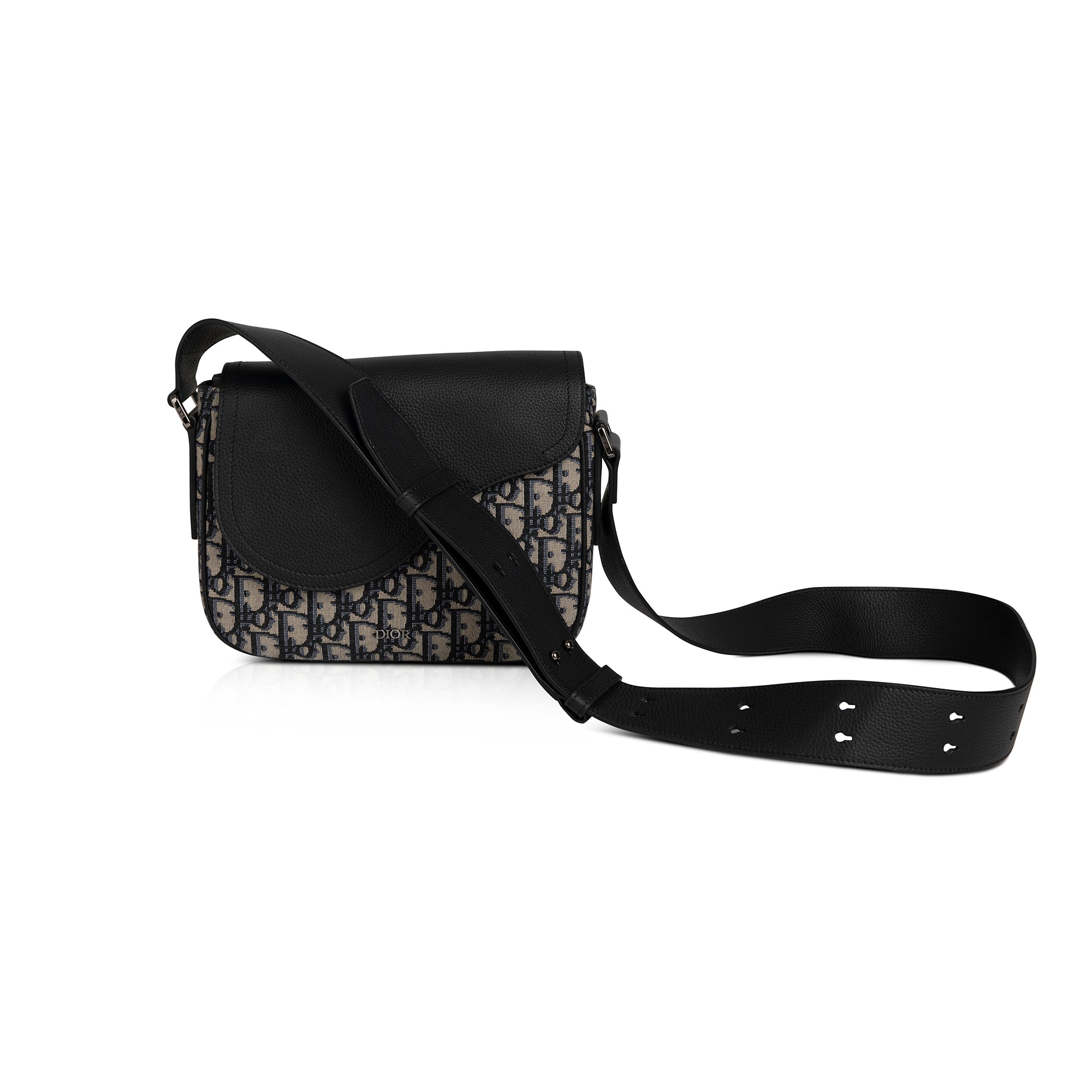 Christian Dior 2021 Oblique Mini Saddle Messenger Bag w/ Box & Authenticity Card