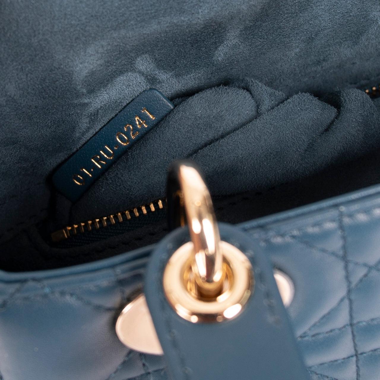 Christian Dior 2021 Small My Lady Dior Lucky Badges Bag w/ Box