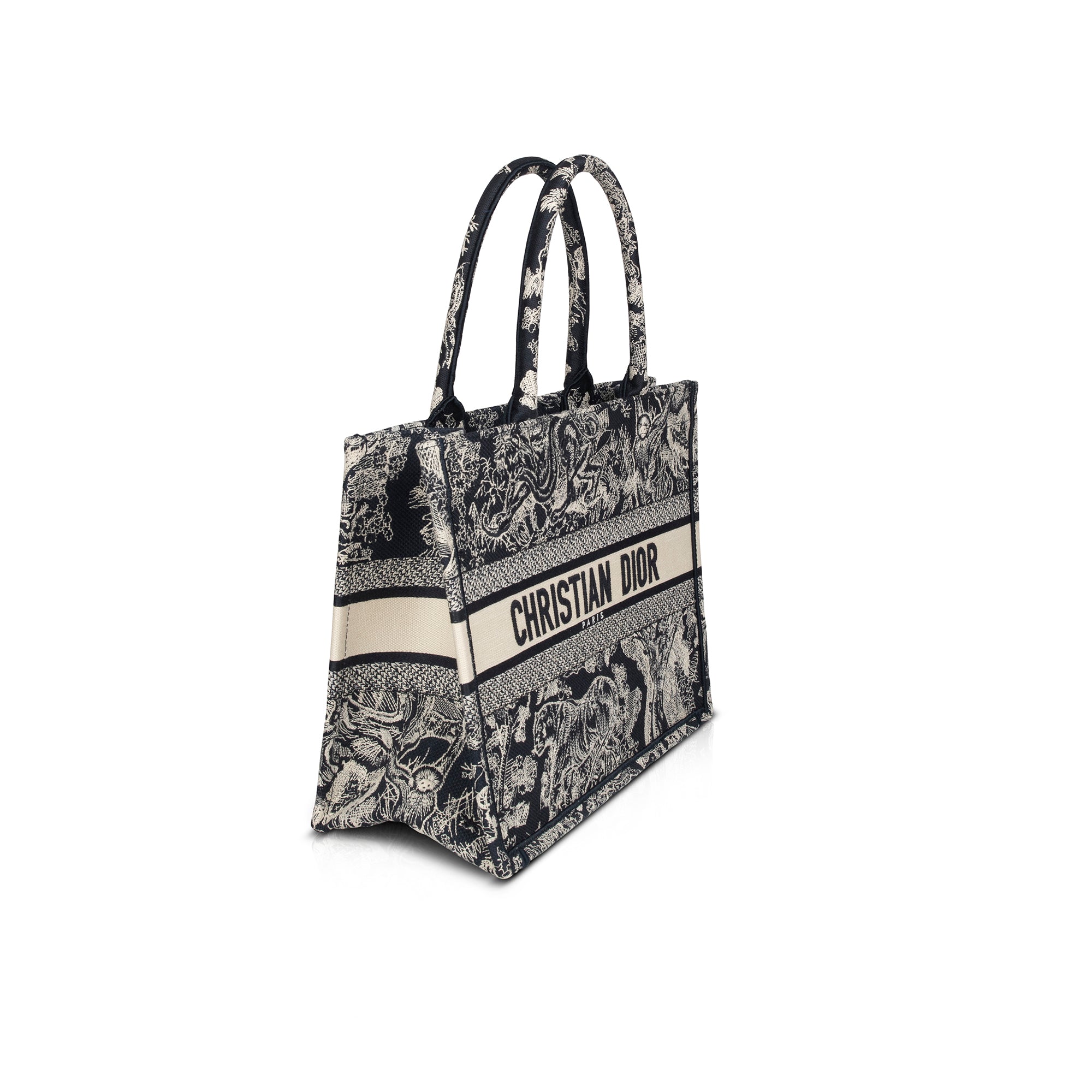 Christian Dior 2022 Medium Toile de Jouy Reverse Book Tote w/ Box