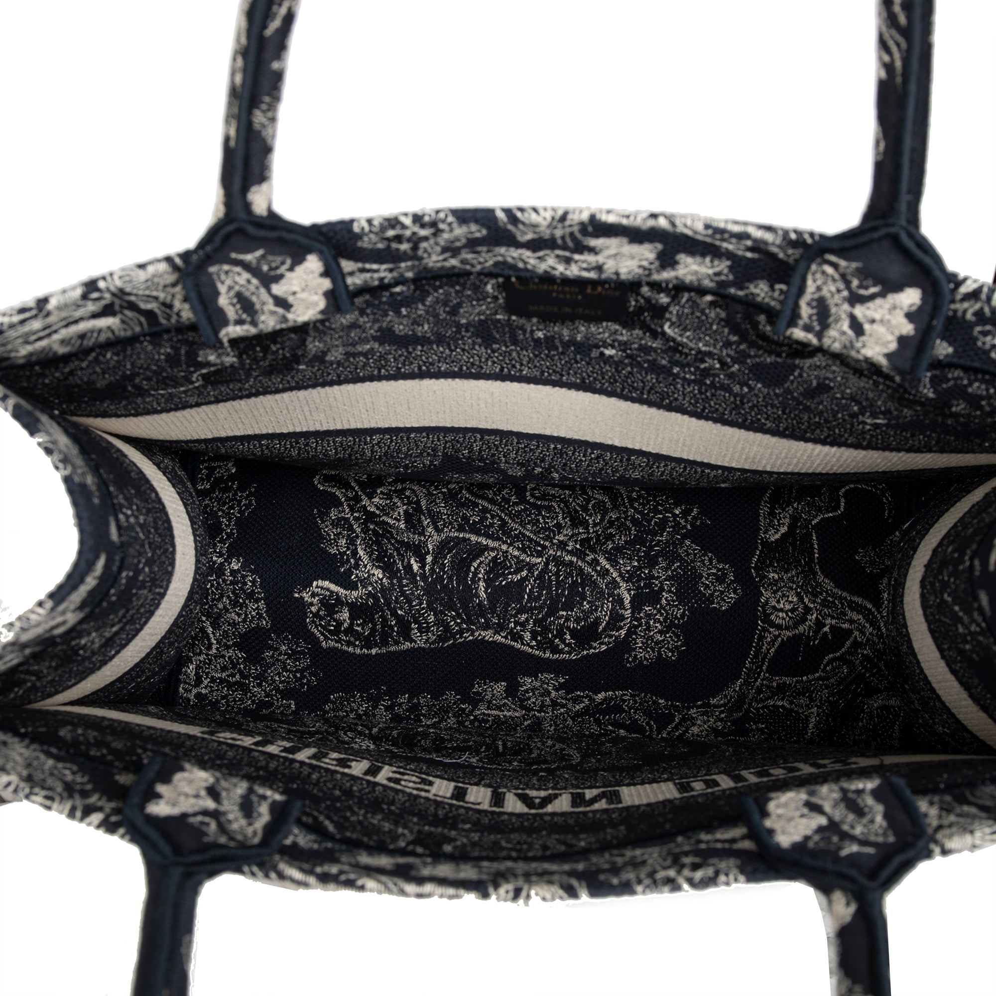 Christian Dior 2022 Medium Toile de Jouy Reverse Book Tote w/ Box