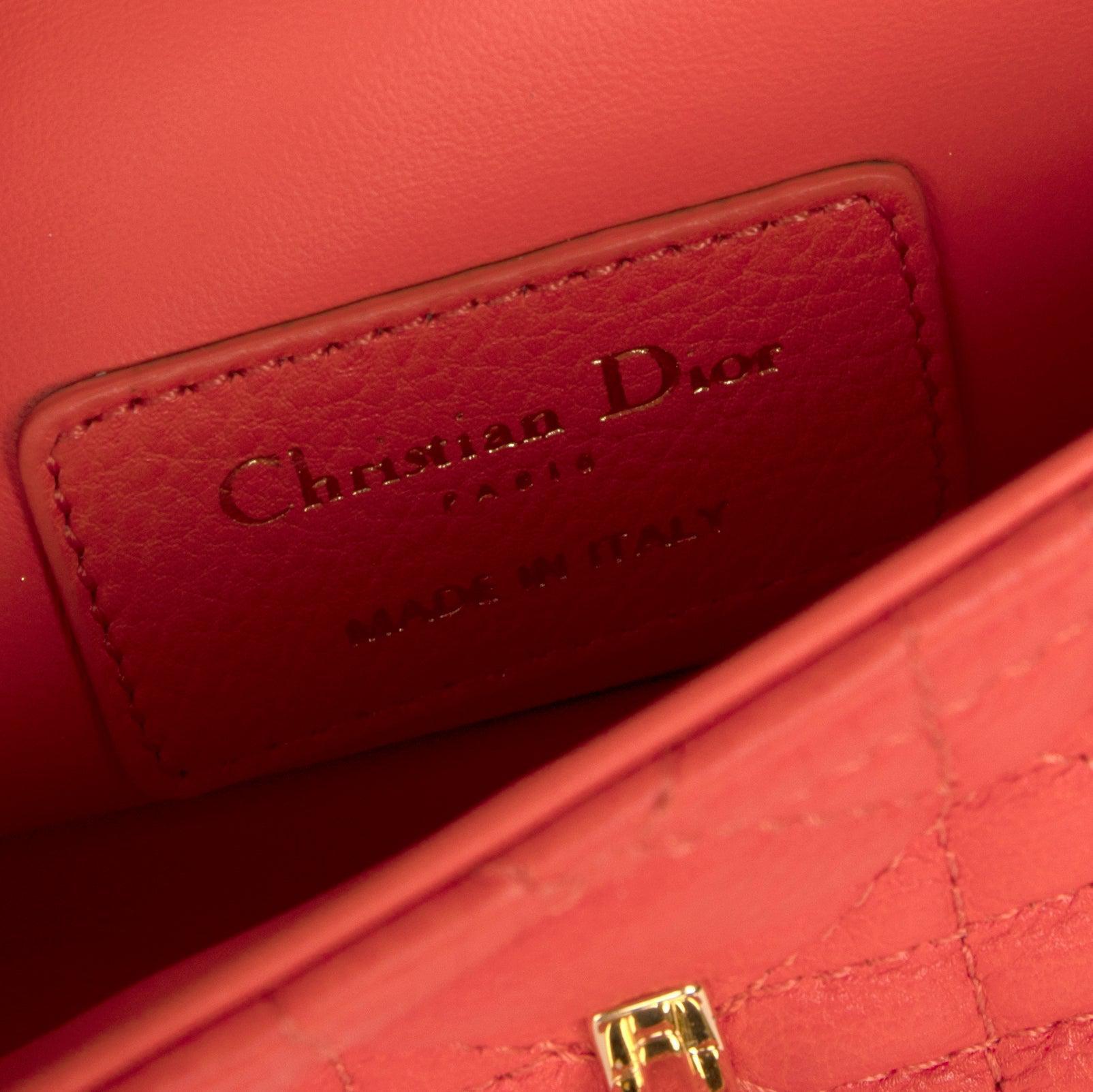 Christian Dior 2022 Micro Dior Caro Bag w/ Box & Authenticity Card