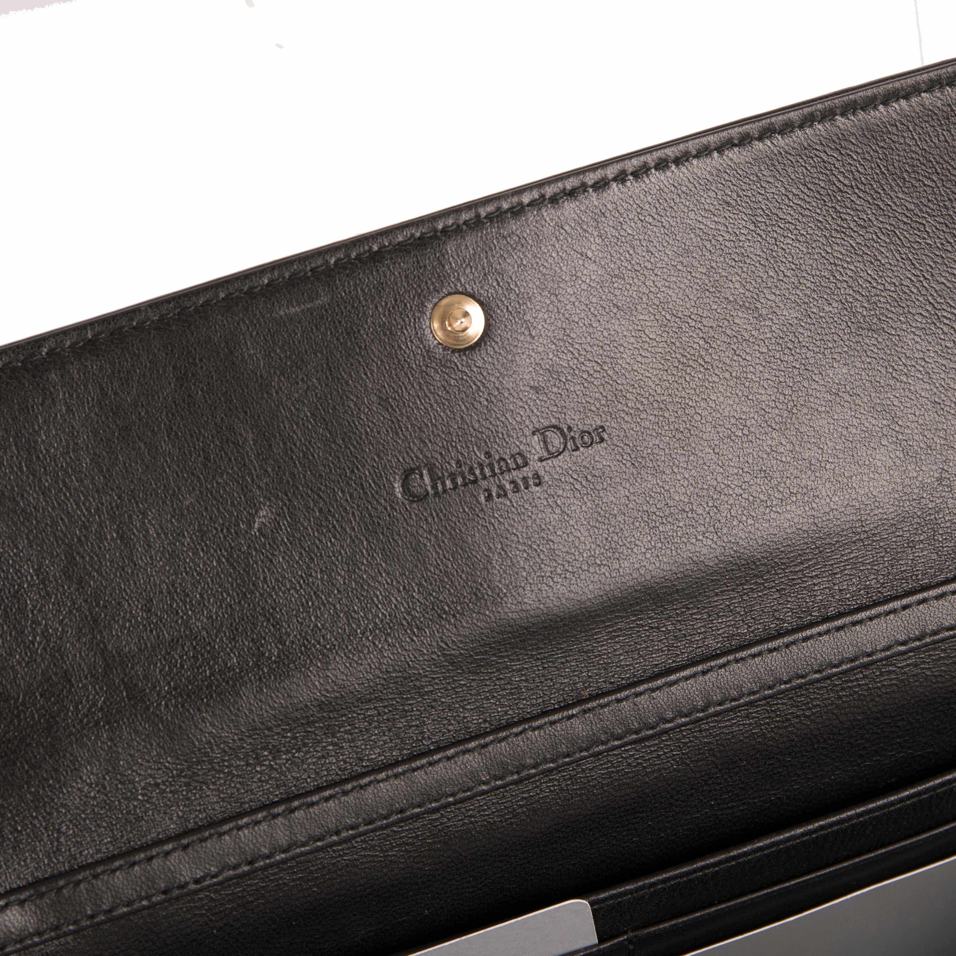 Christian Dior Cannage Croisiere Wallet on Chain w/ Box