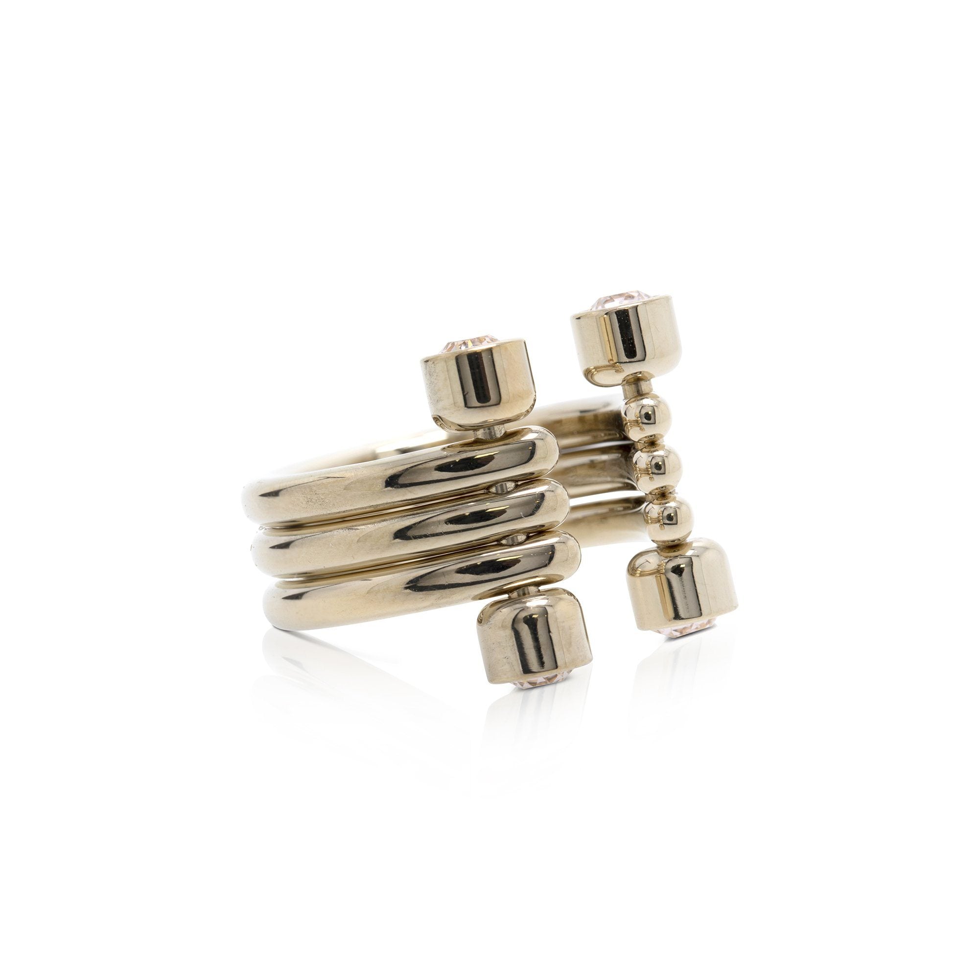 Christian Dior Crystal Open Ring