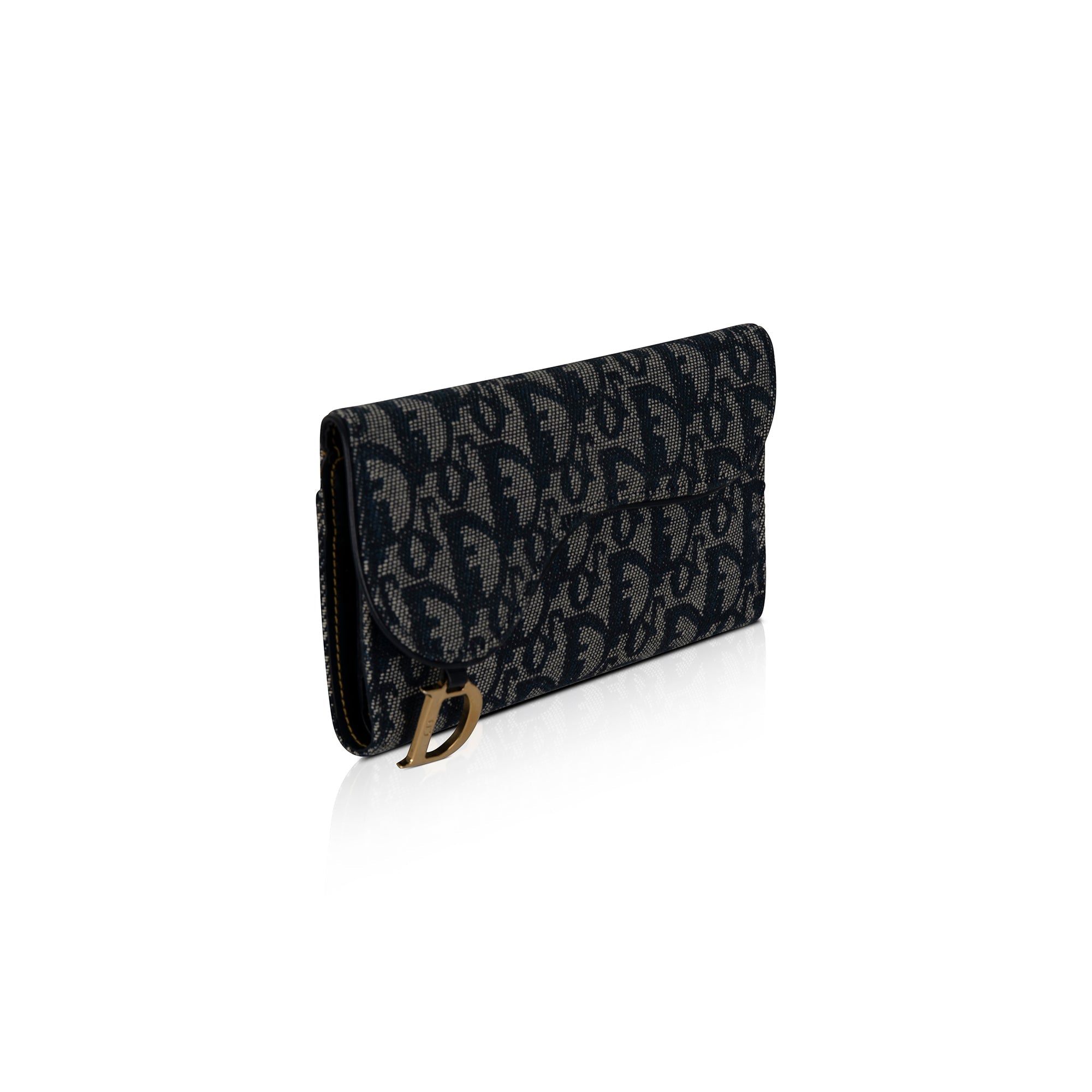 Christian Dior Diorissimo Saddle Trifold Wallet