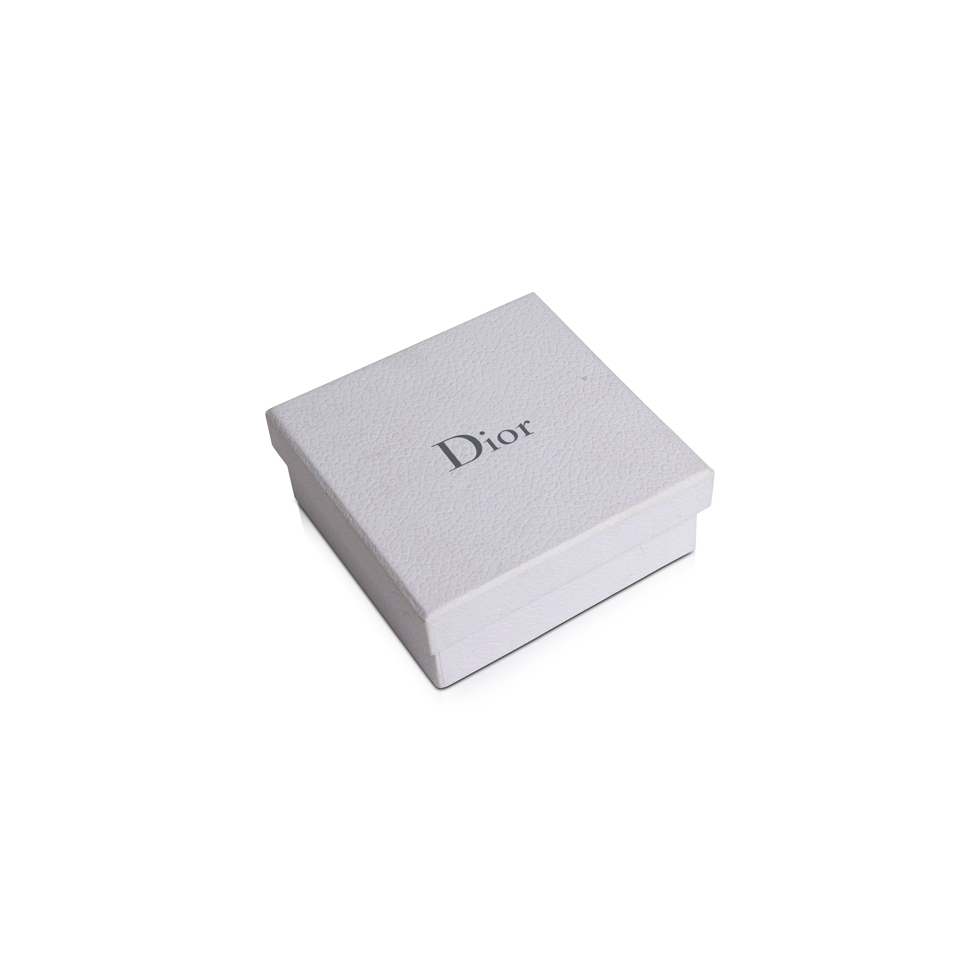 Christian Dior Faux Pearl Secret Cannage Station Necklace w/ Box