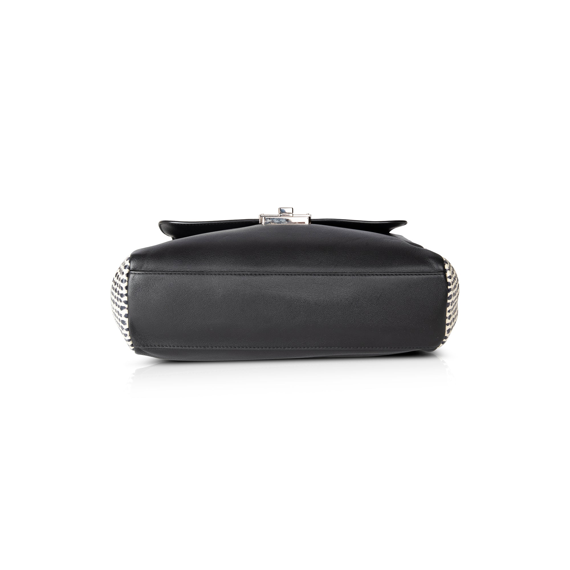 Christian Dior Large Python-Trimmed Diorling Bag