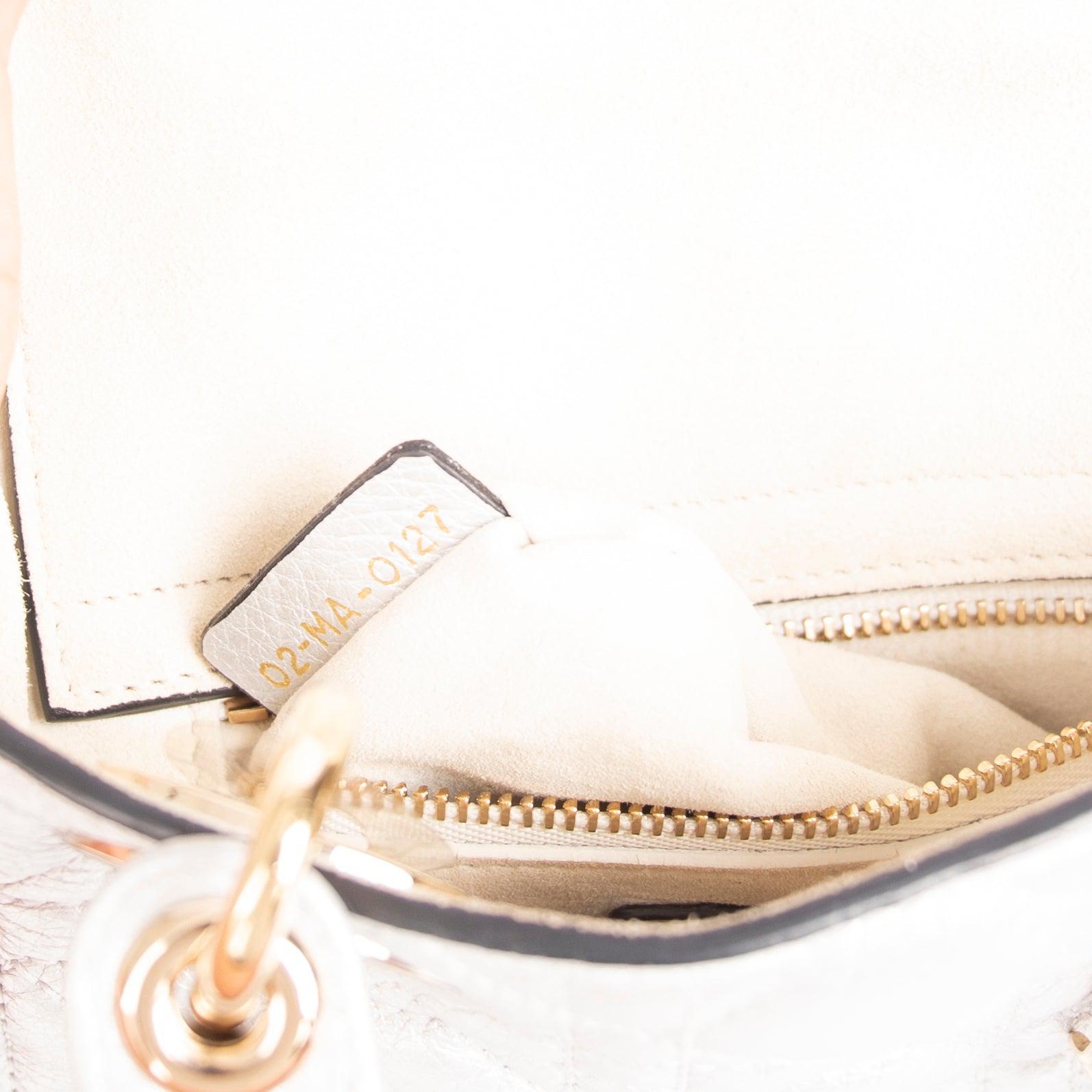 Christian Dior Mini Lady Dior Bag w/ Cannage Strap