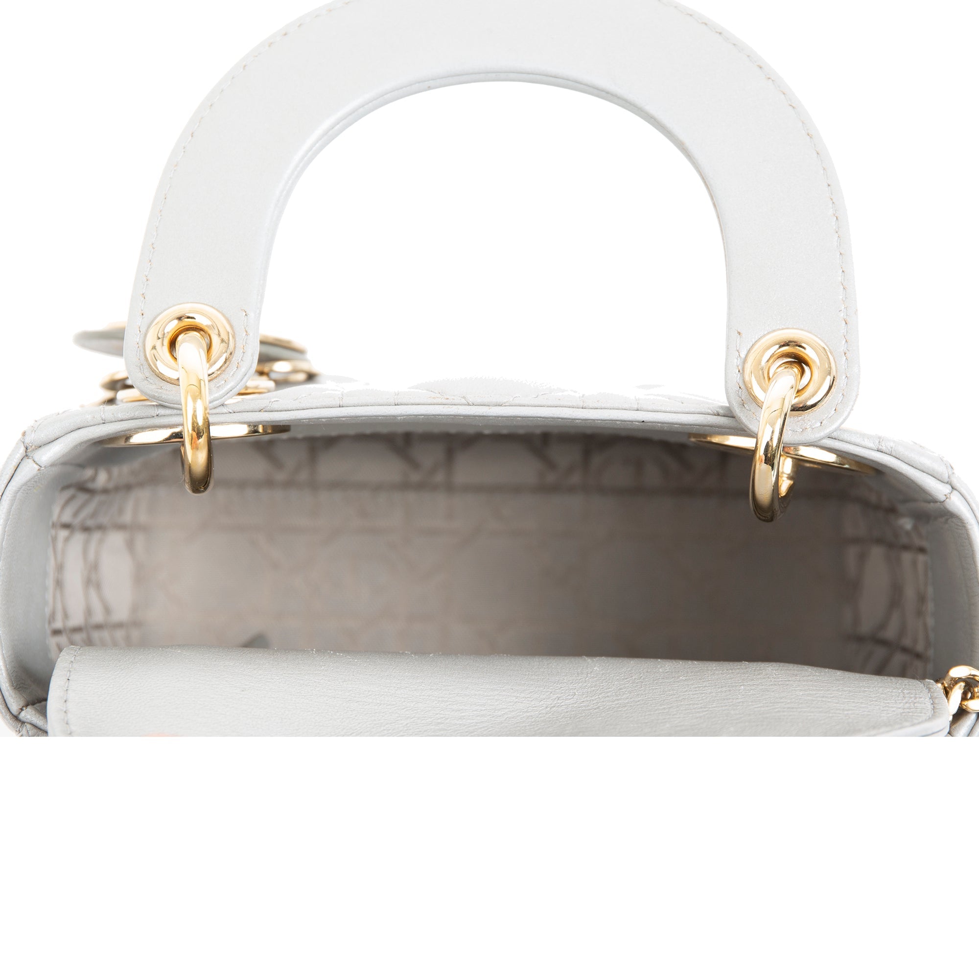 Christian Dior Mini Lady Dior Bag w/ Strap