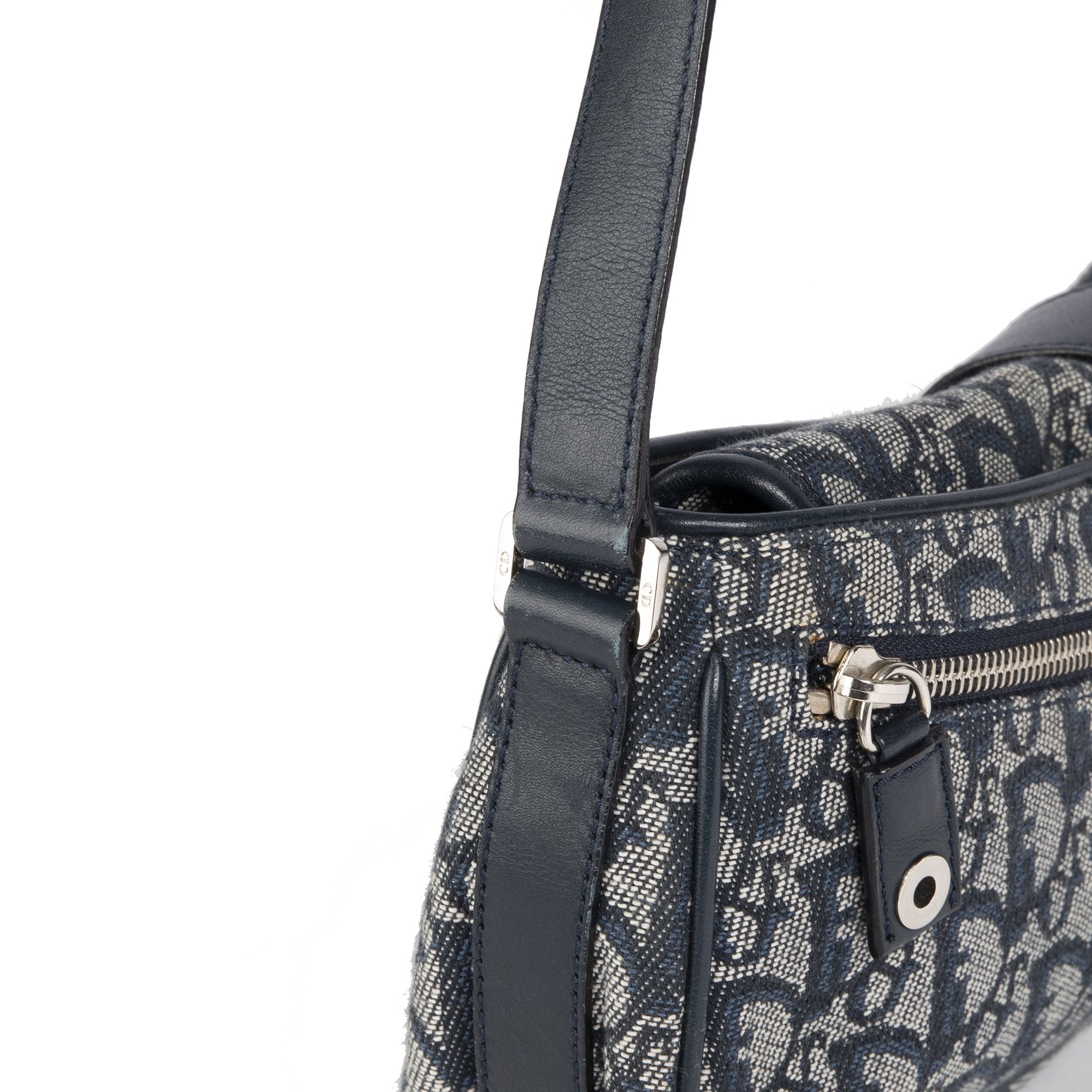 Christian Dior Oblique Logo Baguette Bag