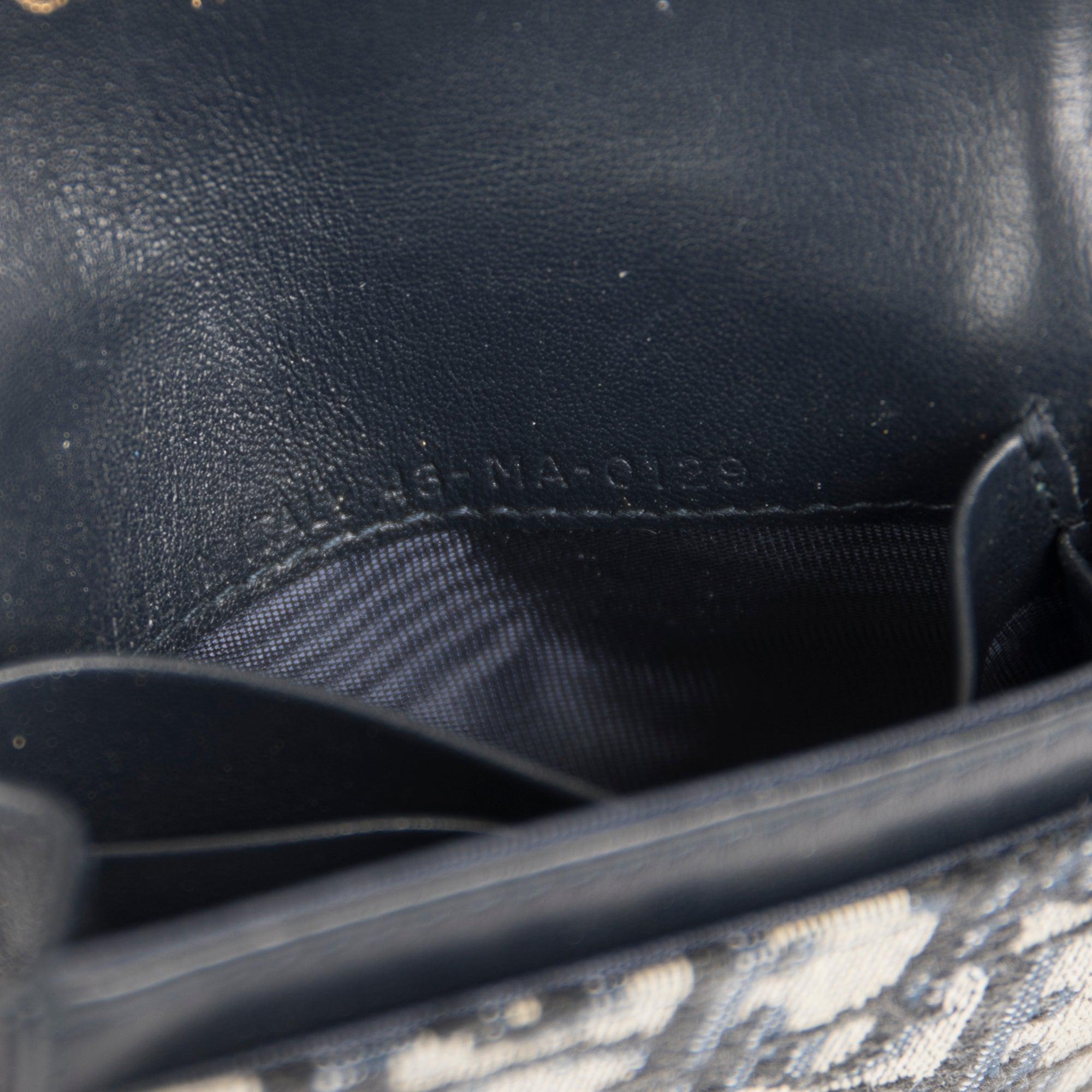 Christian Dior Oblique Saddle Flap Card Holder