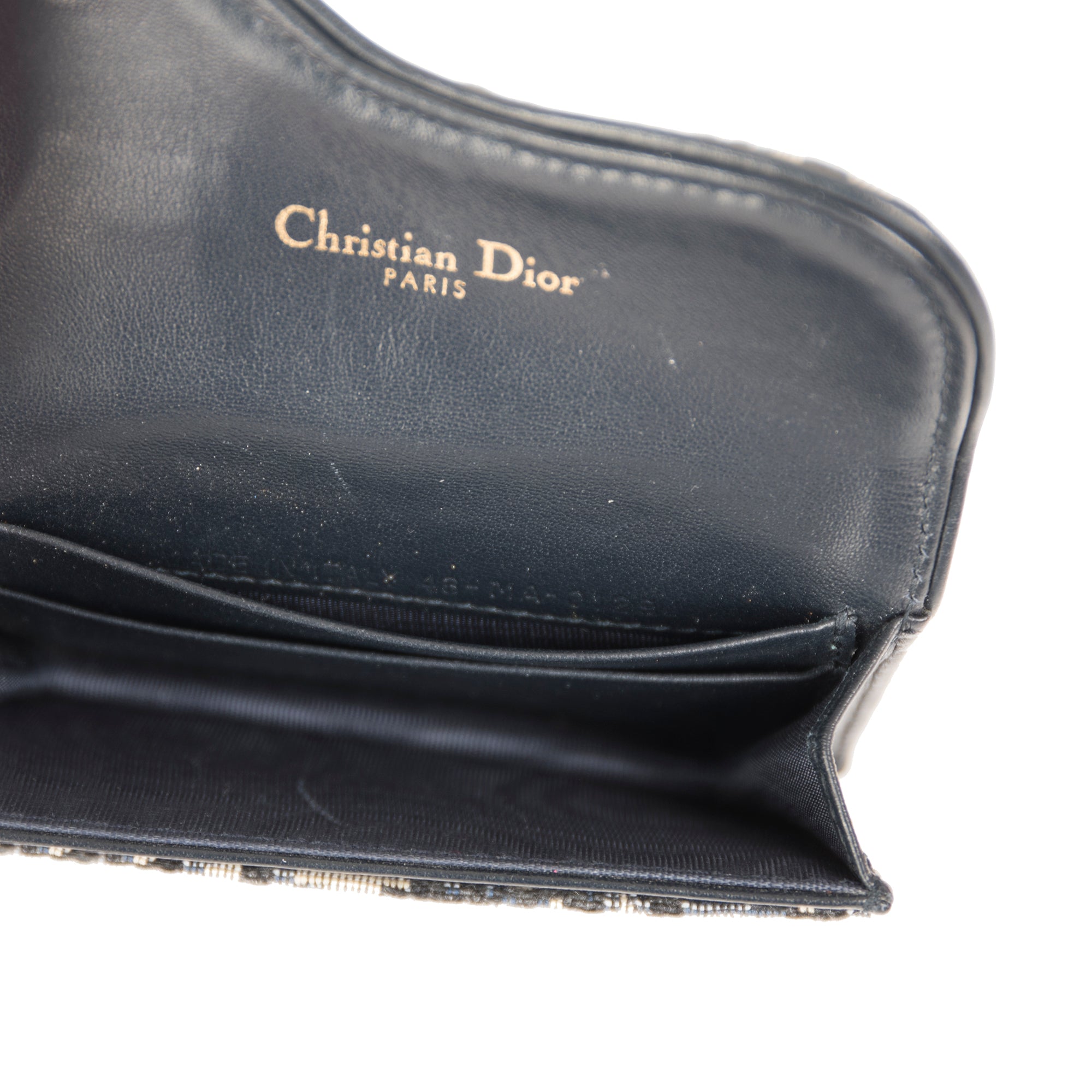Christian Dior Oblique Saddle Flap Card Holder