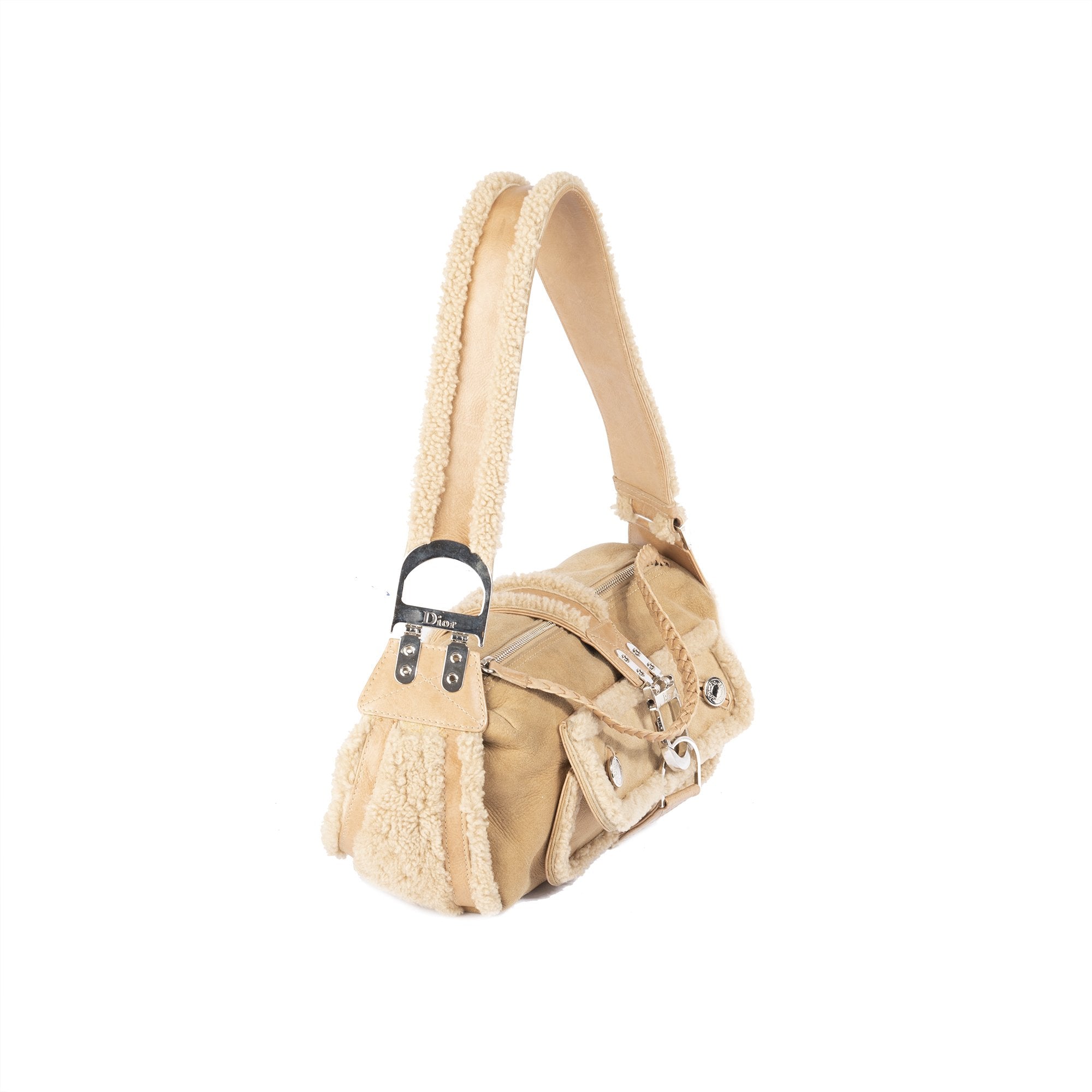 Christian Dior Remove Before Flight Shearling Bag