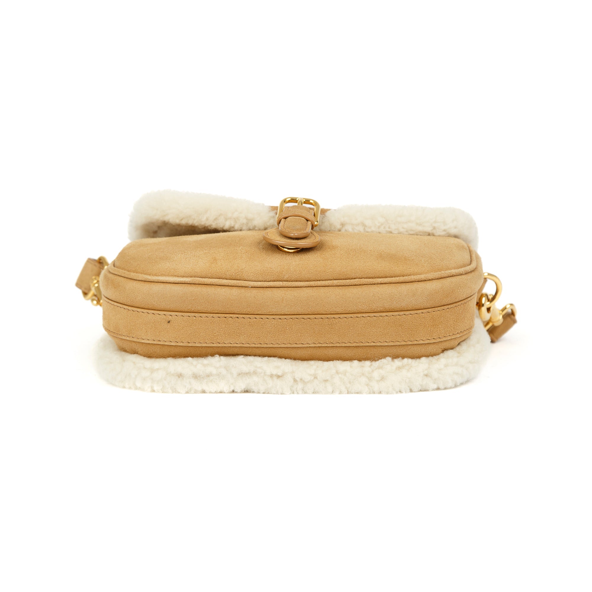 Christian Dior Small Shearling Bobby Crossbody Bag