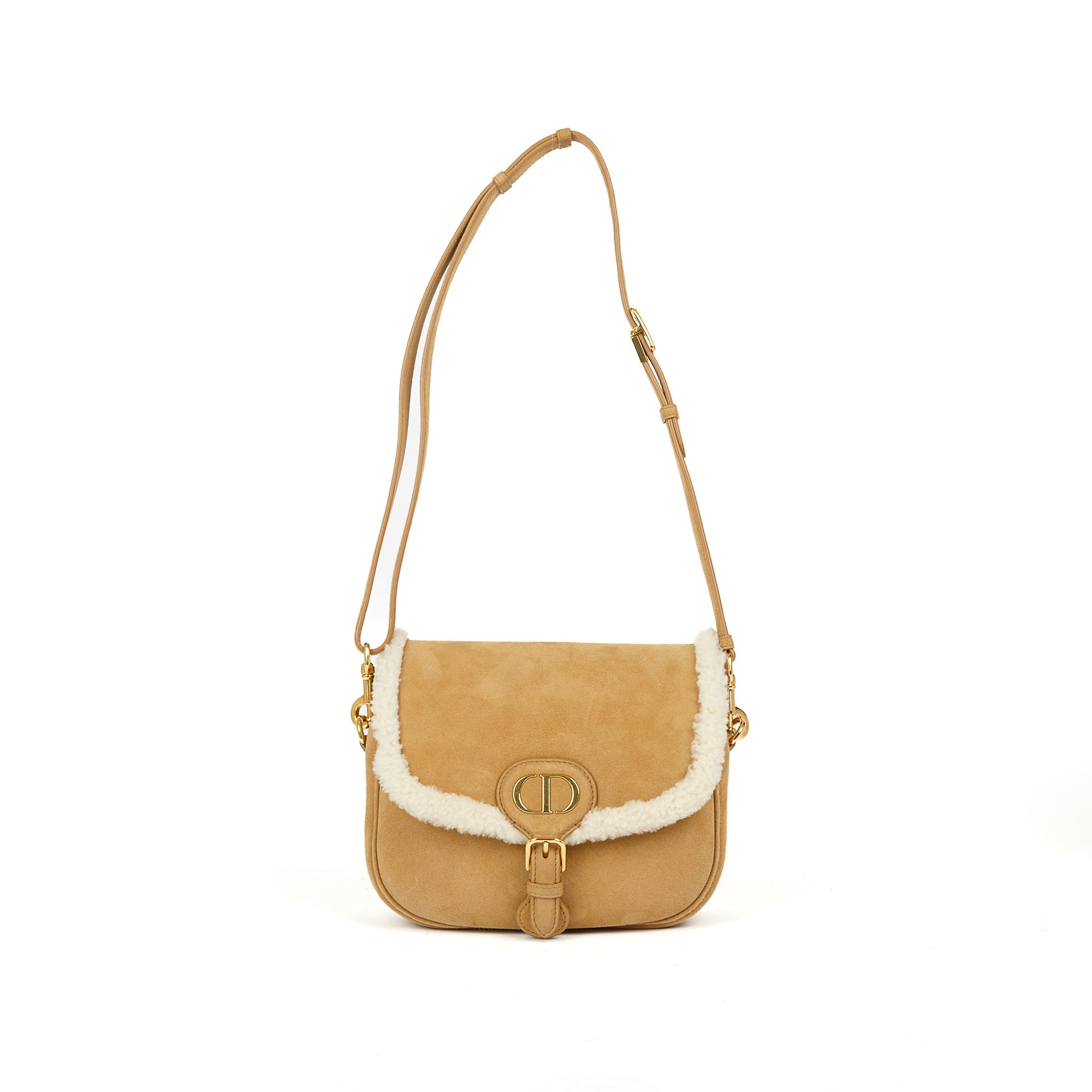 Christian Dior Small Shearling Bobby Crossbody Bag